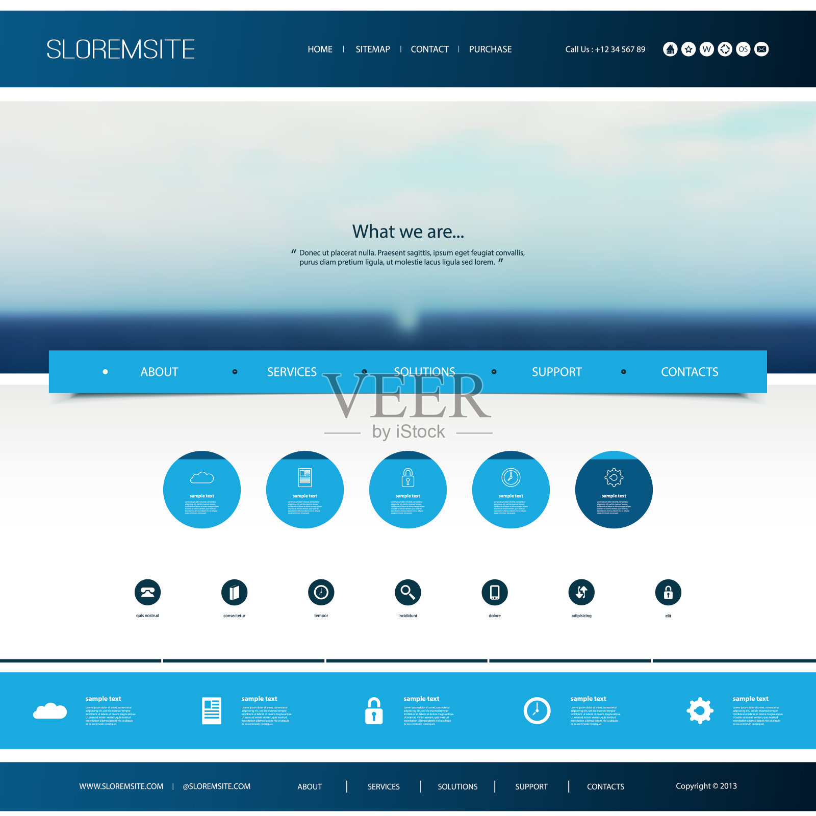 一页网站模板设计模板素材