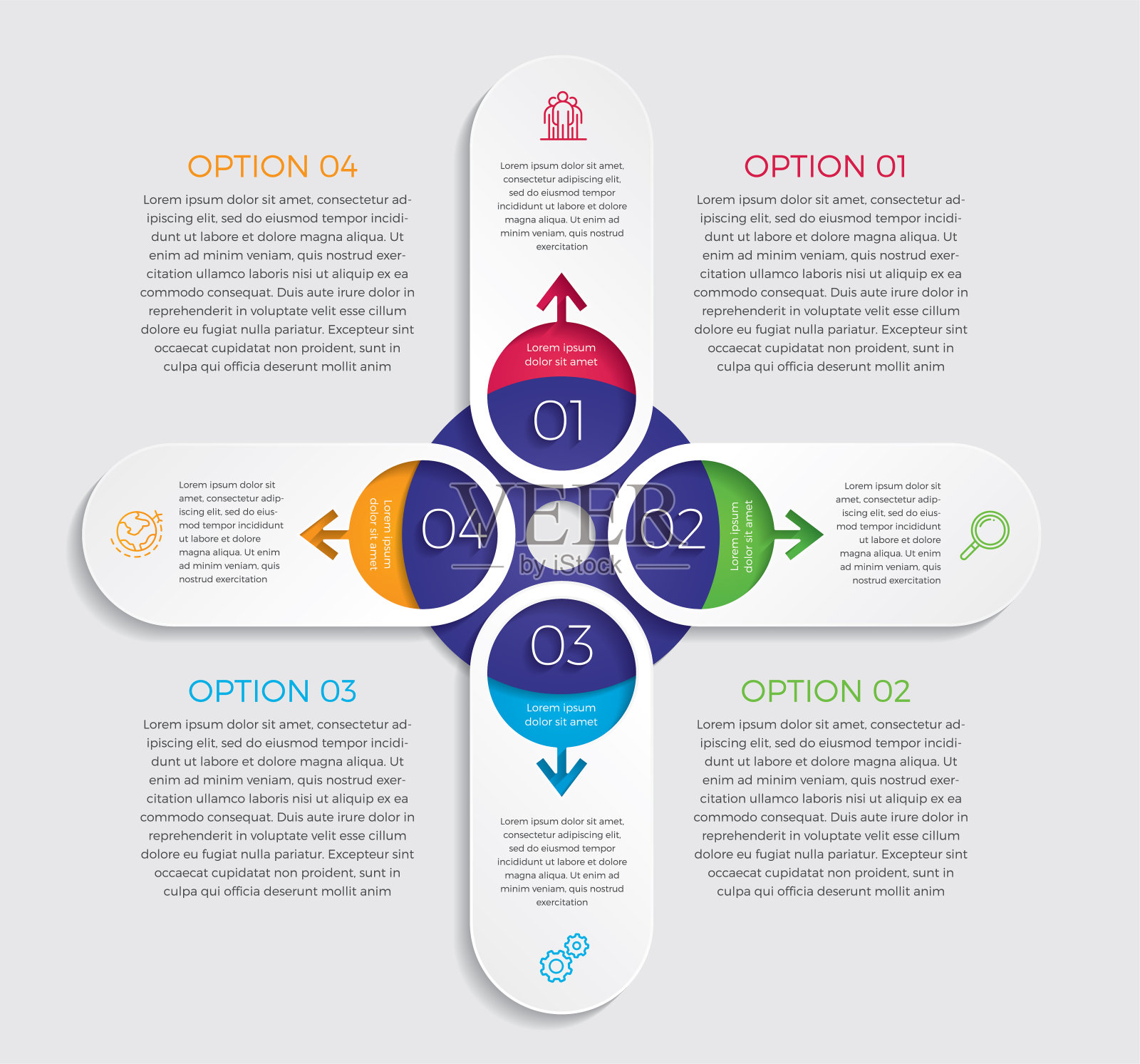 创意和极简的信息图设计插画图片素材