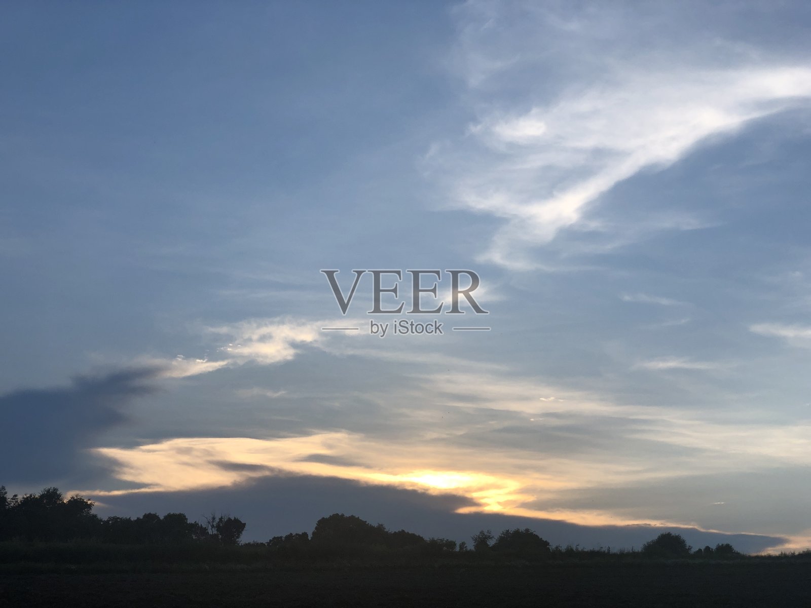 日落之后柔和的天空3照片摄影图片