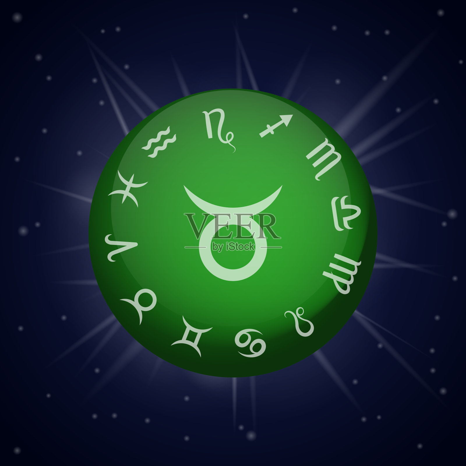 金牛星座。插画图片素材