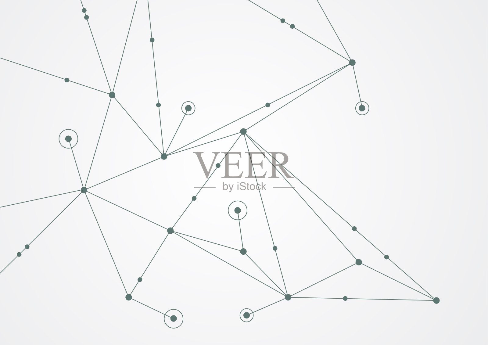 抽象的几何连接线和点。简单的技术图形背景。插图向量设计网络和连接的概念。插画图片素材