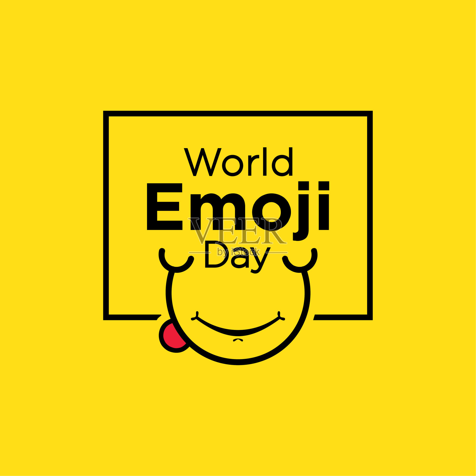 世界表情符号日矢量设计庆祝时刻图标素材