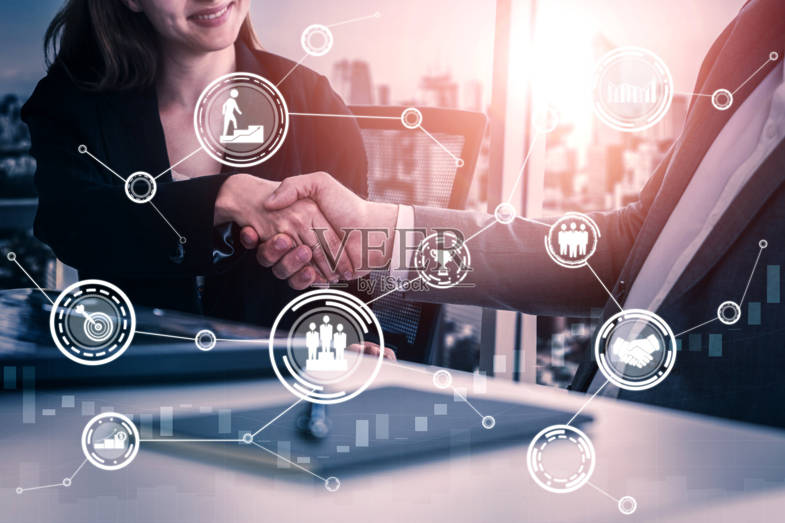 人力资源和人际网络的概念照片摄影图片