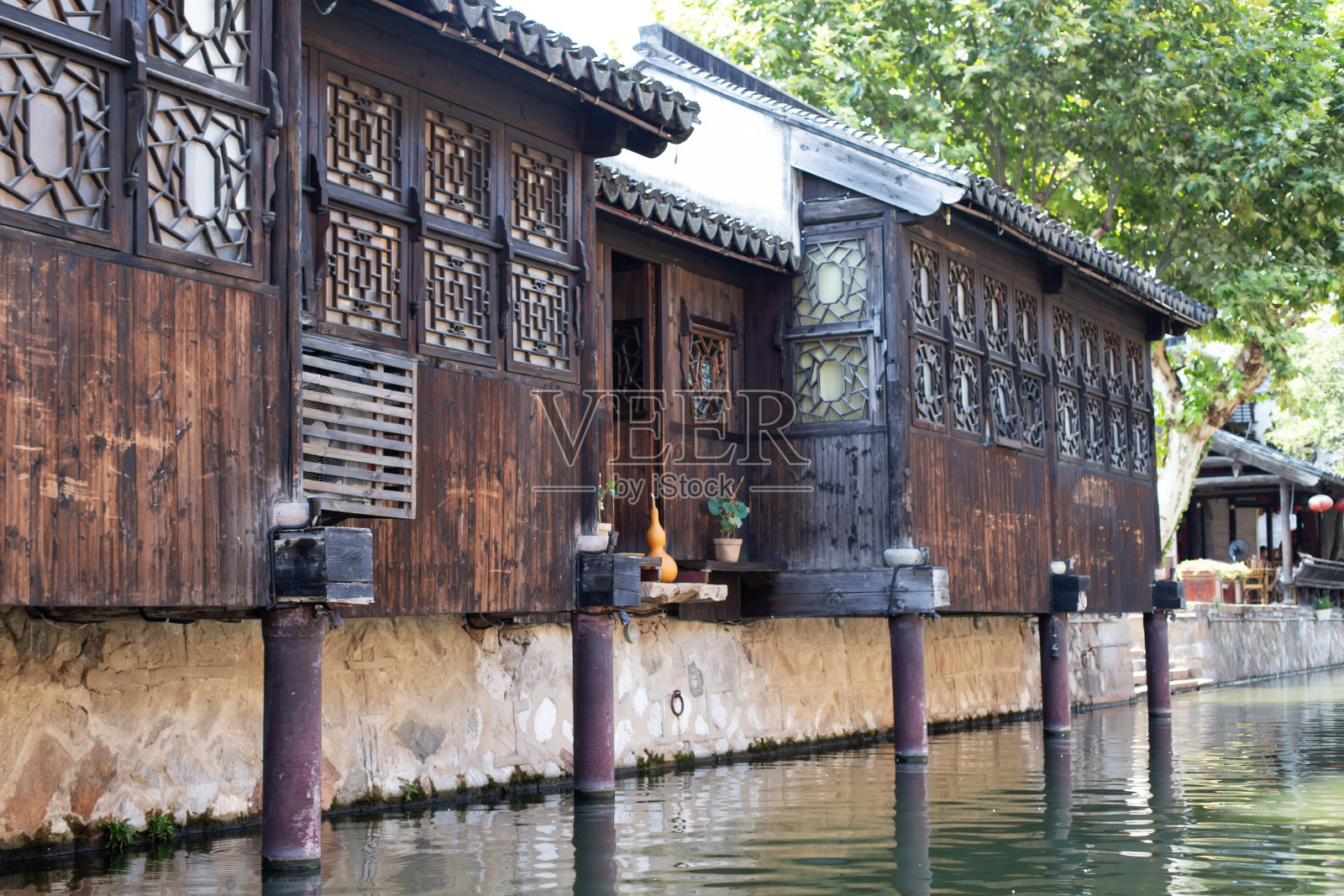 中国江南古镇的风景照片摄影图片