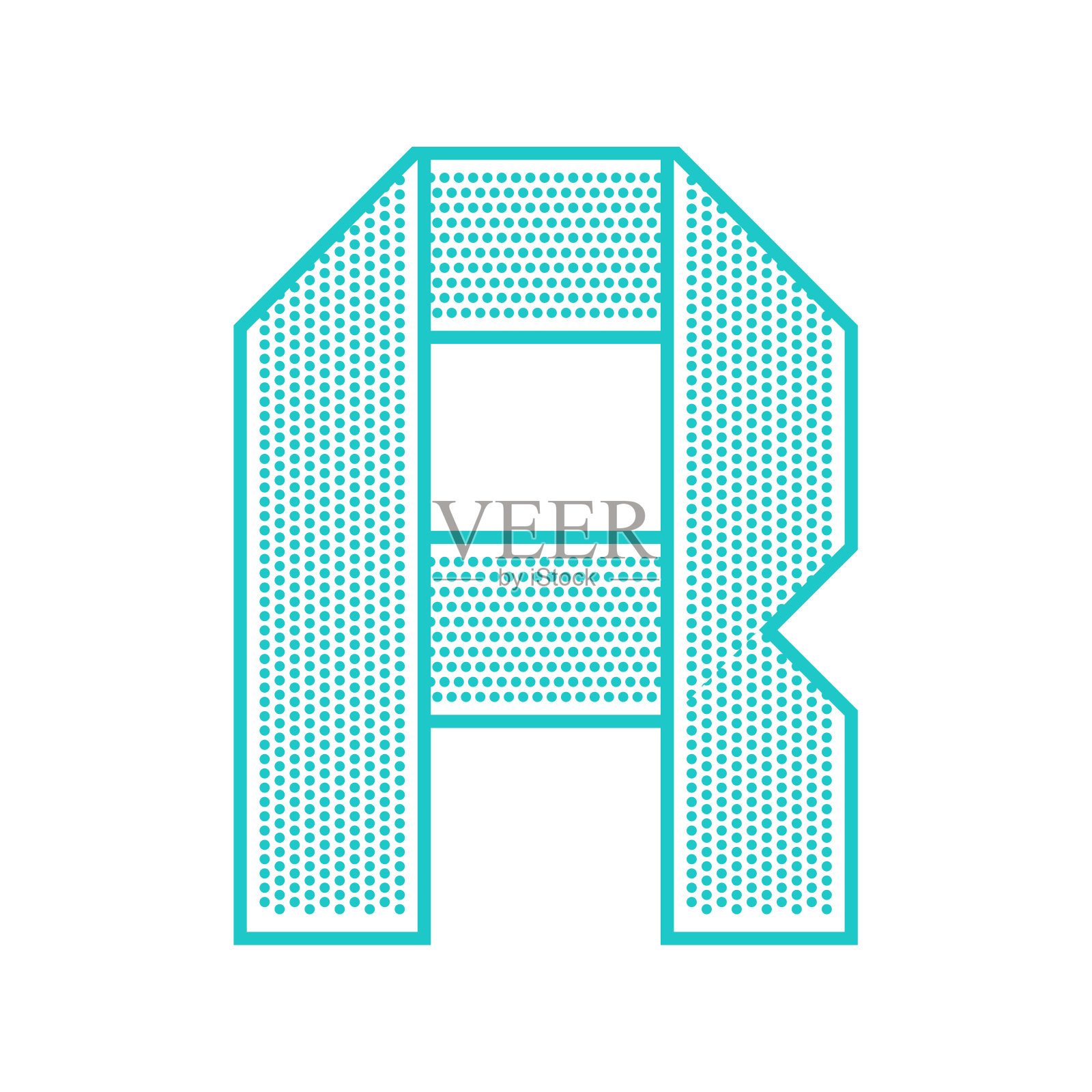 时髦的字体折叠从穿孔纸上的白色背景。设计元素图片