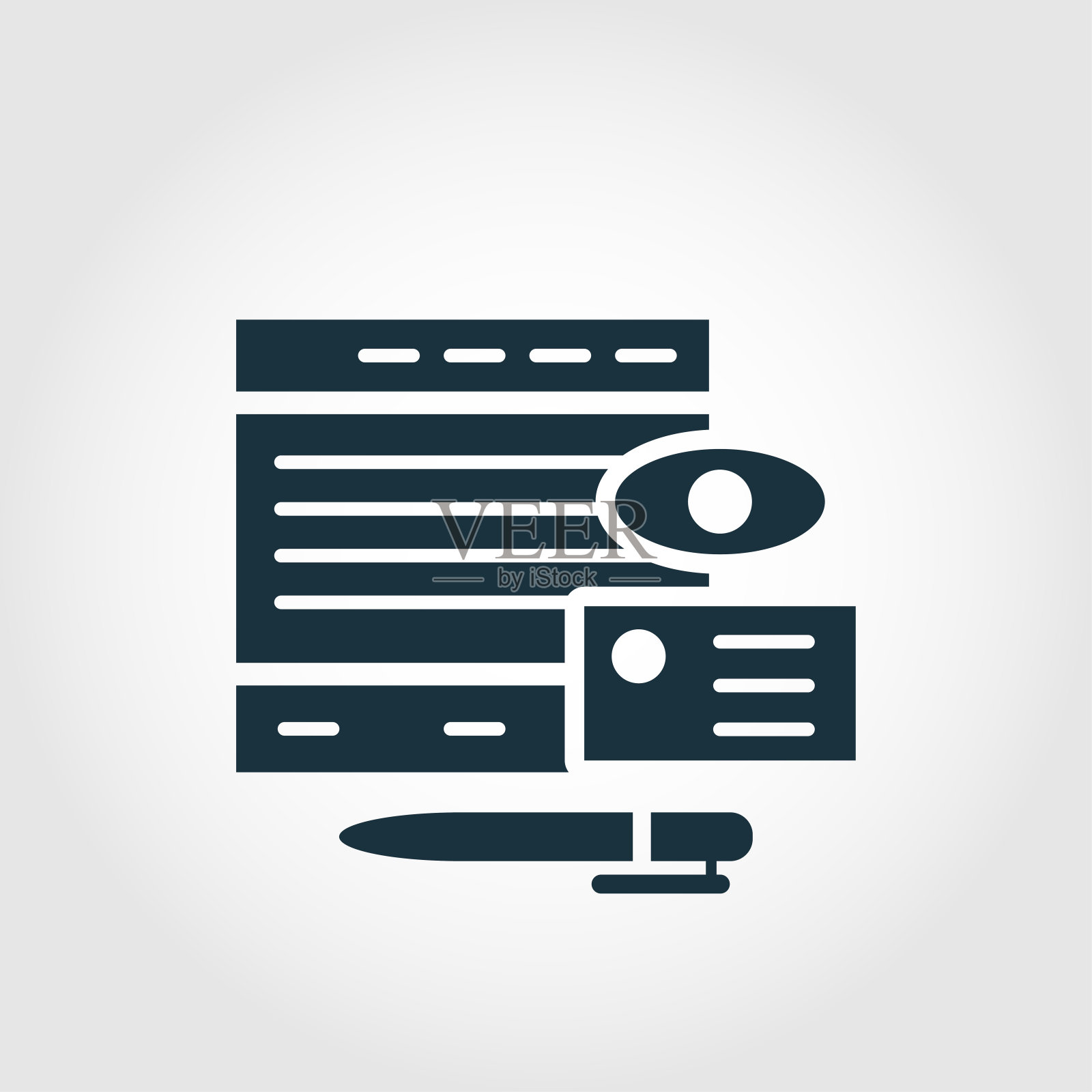 品牌矢量图标符号。创意标志从广告图标收集。填充平面品牌图标的电脑和移动图标素材