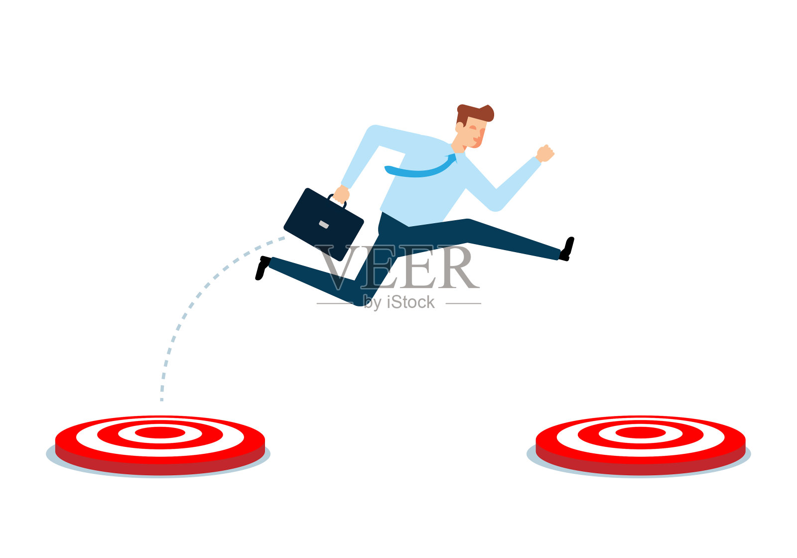 下一个目标插画图片素材