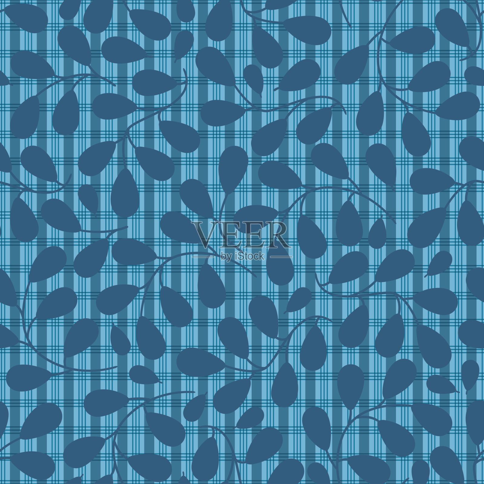 简单的叶模式插画图片素材