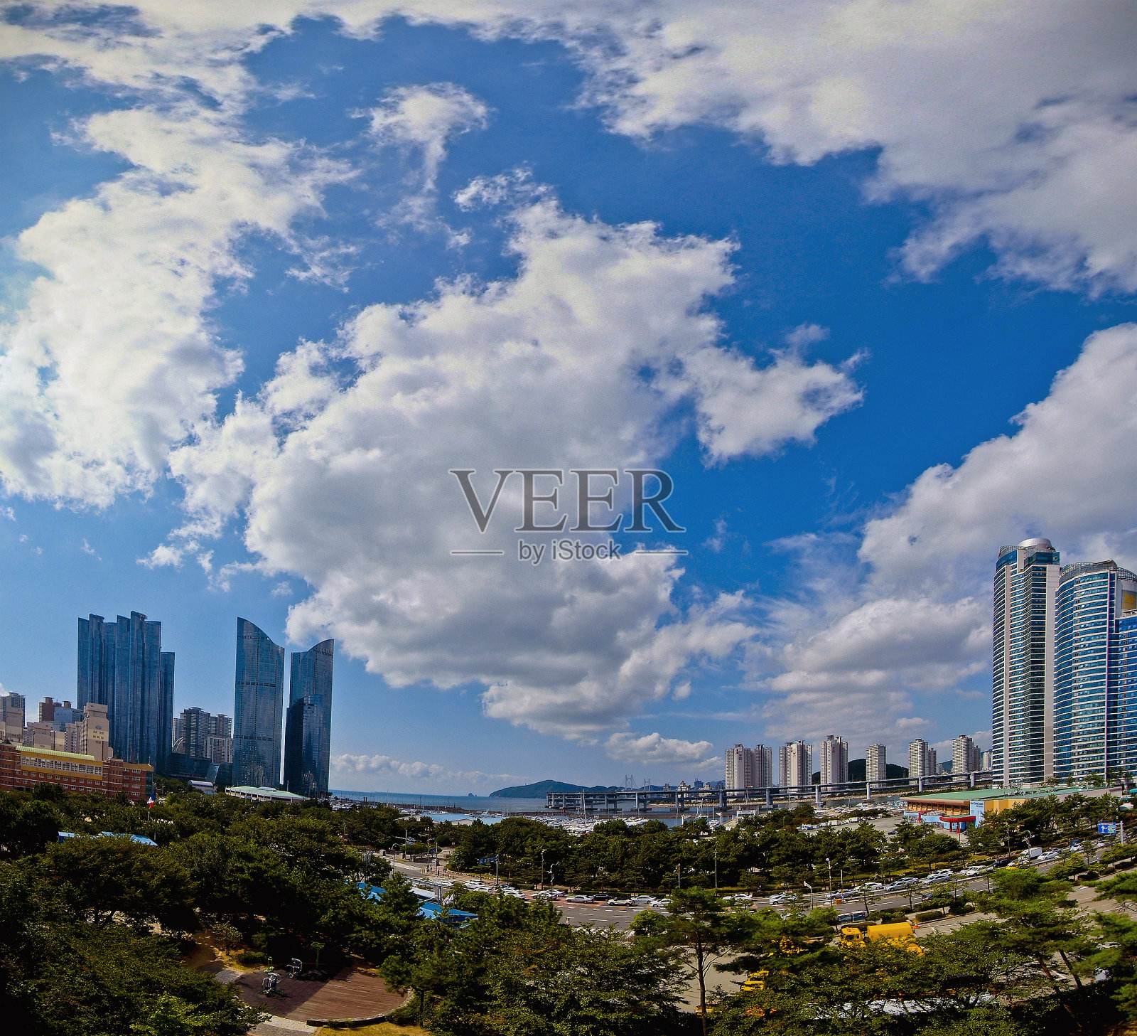 广安大桥垂直全景图照片摄影图片