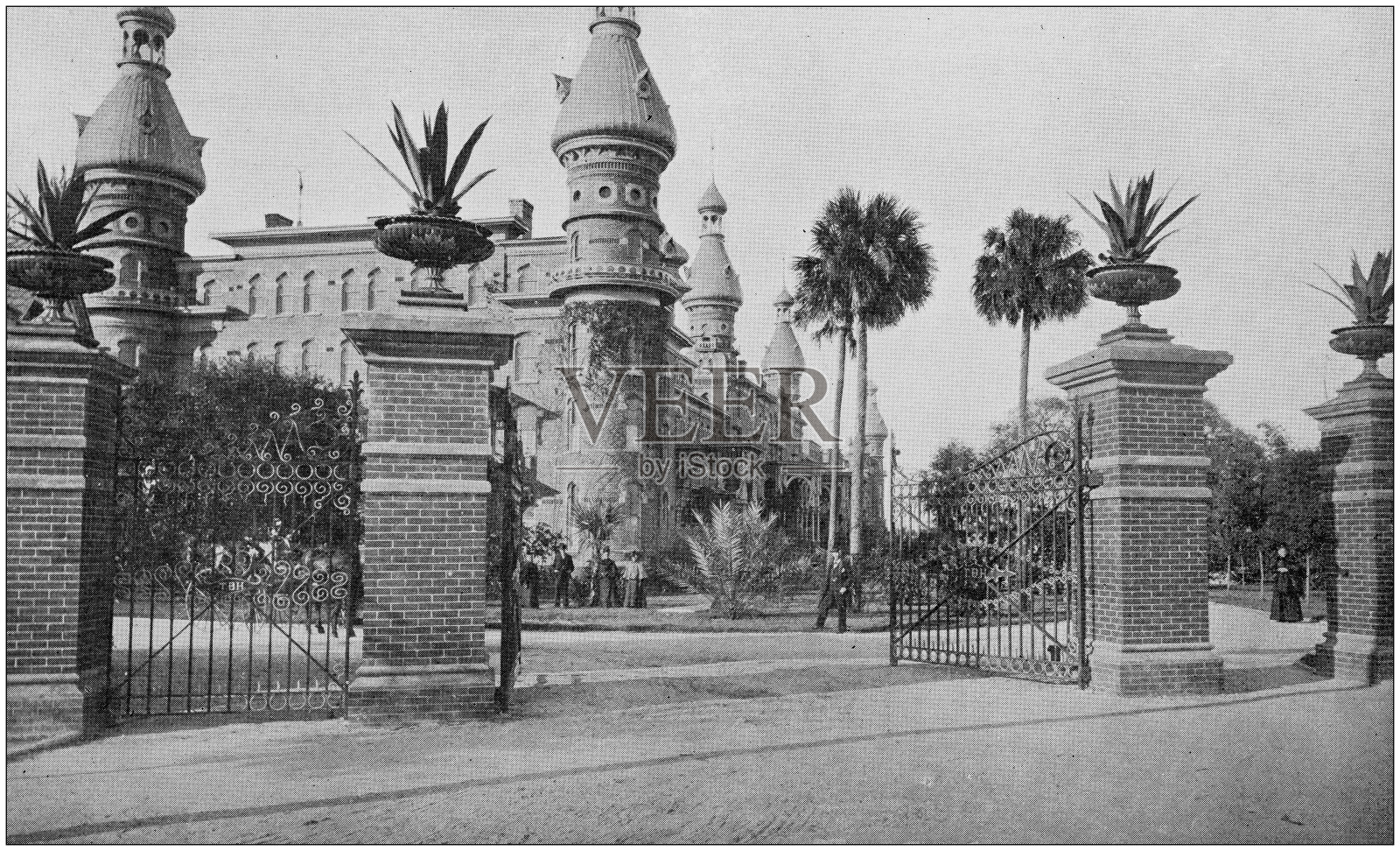 美国陆军黑白照片:坦帕湾酒店照片摄影图片