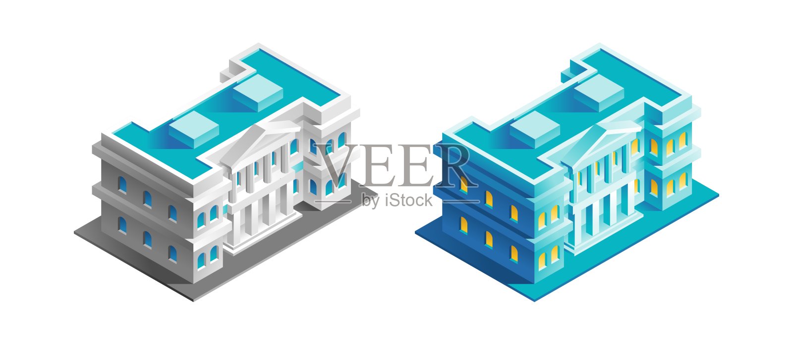 政府大楼插画图片素材