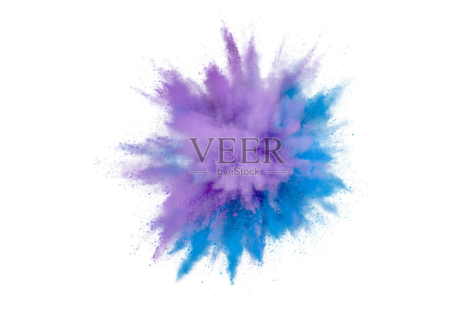 彩色粉末在白色背景上爆炸。抽象特写灰尘的背景。色彩斑斓的爆炸。油漆胡里节照片摄影图片