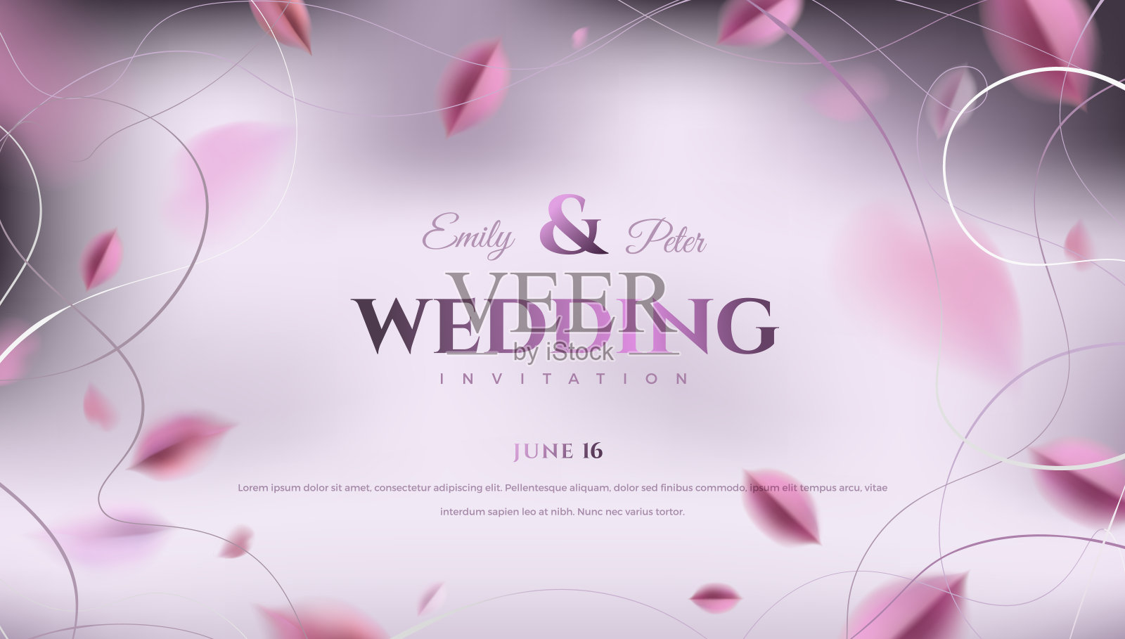 绿叶和金色装饰春季自然背景设计模板素材