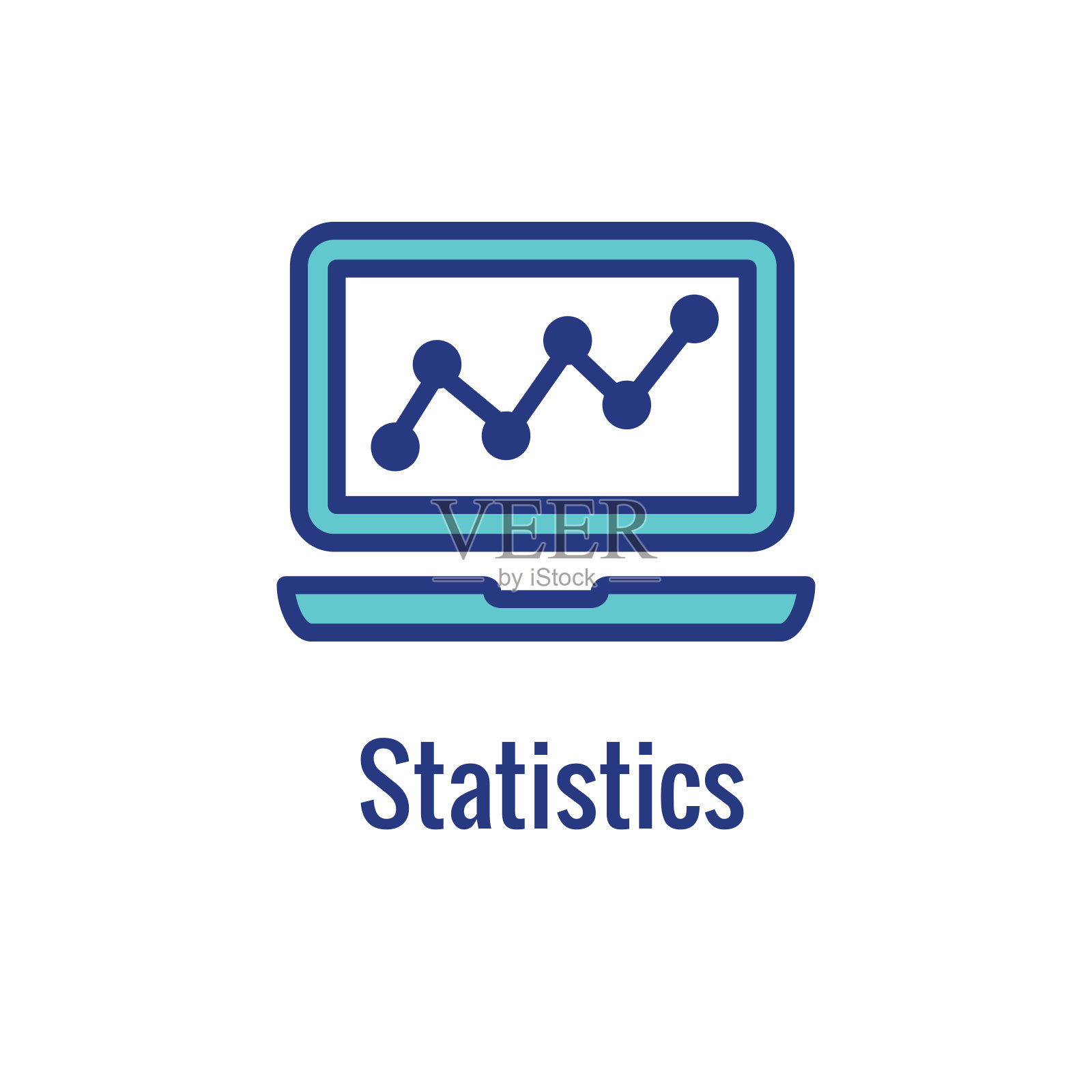 数字健康图标w可穿戴技术或移动/平板电脑图像插画图片素材