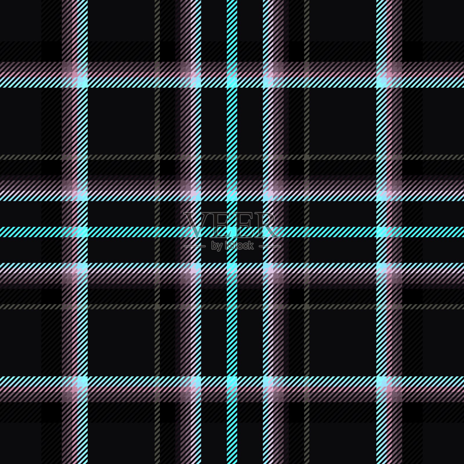 格子布，背景无缝。广场。插画图片素材