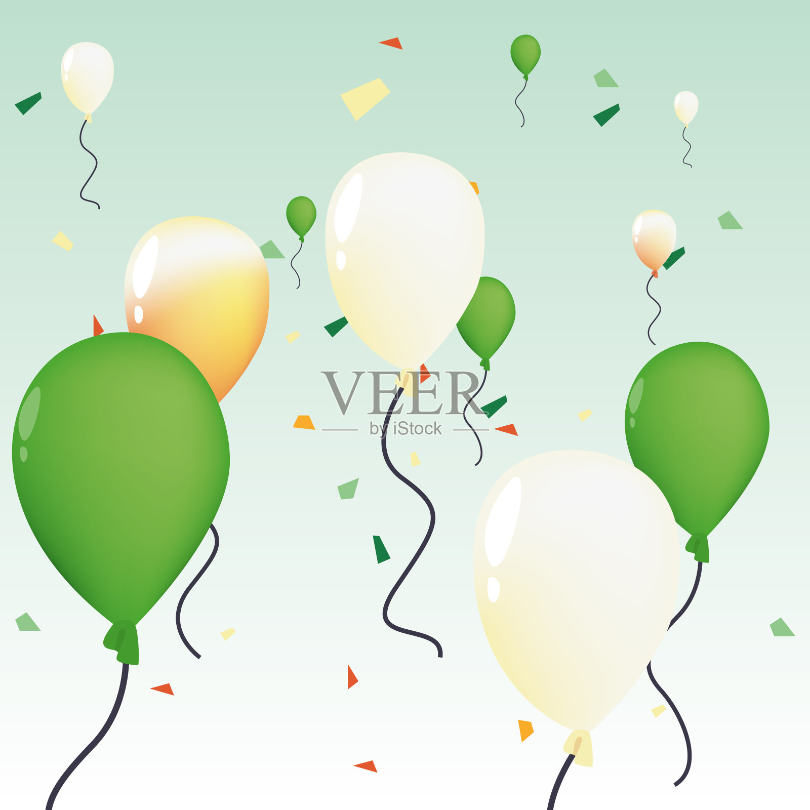 印度独立日快乐矢量插图设计元素图片