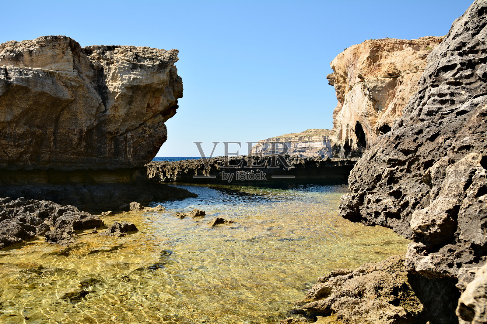 戈佐岛的德韦拉湾照片摄影图片