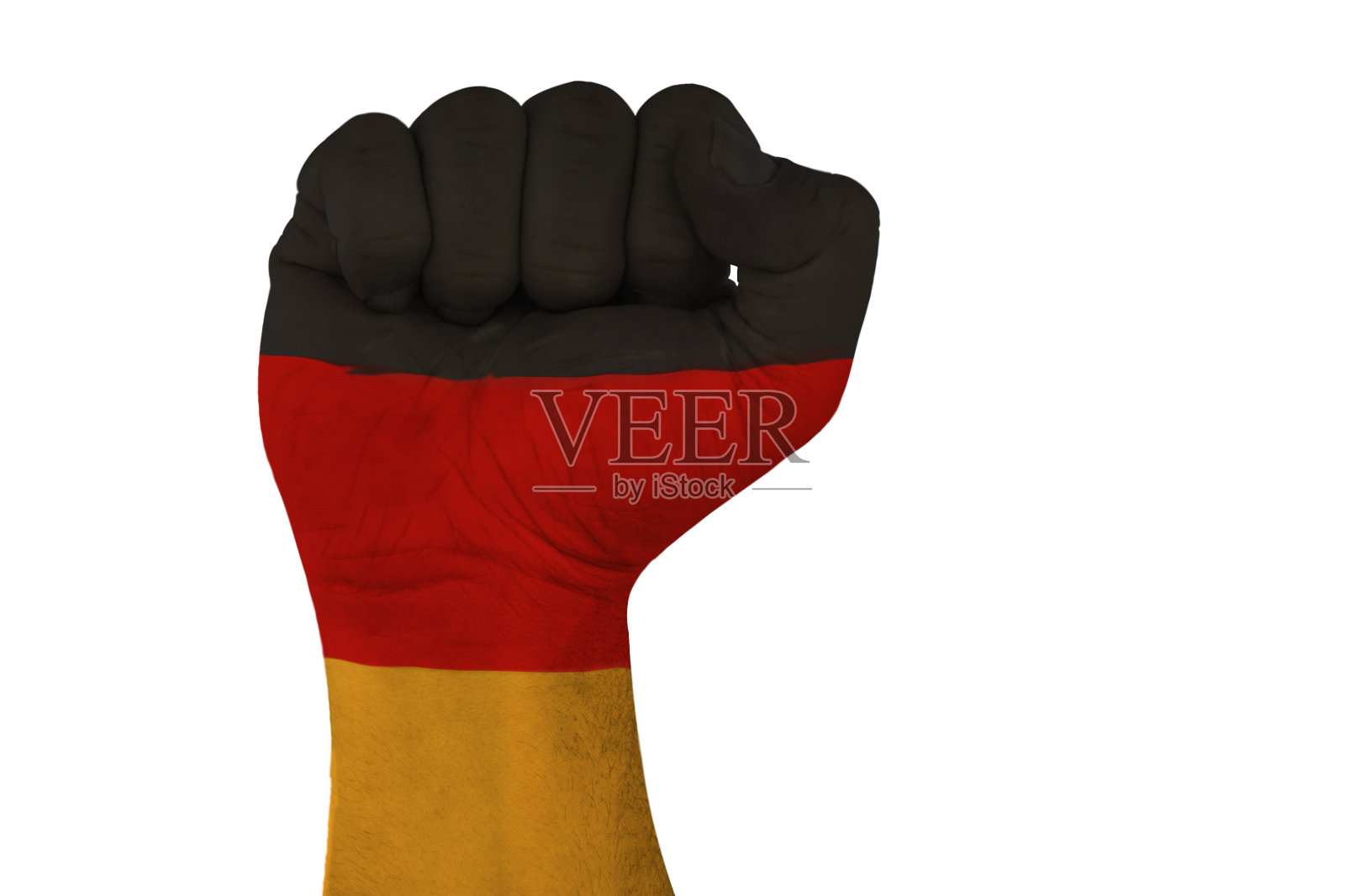 德国国旗和拳头照片摄影图片