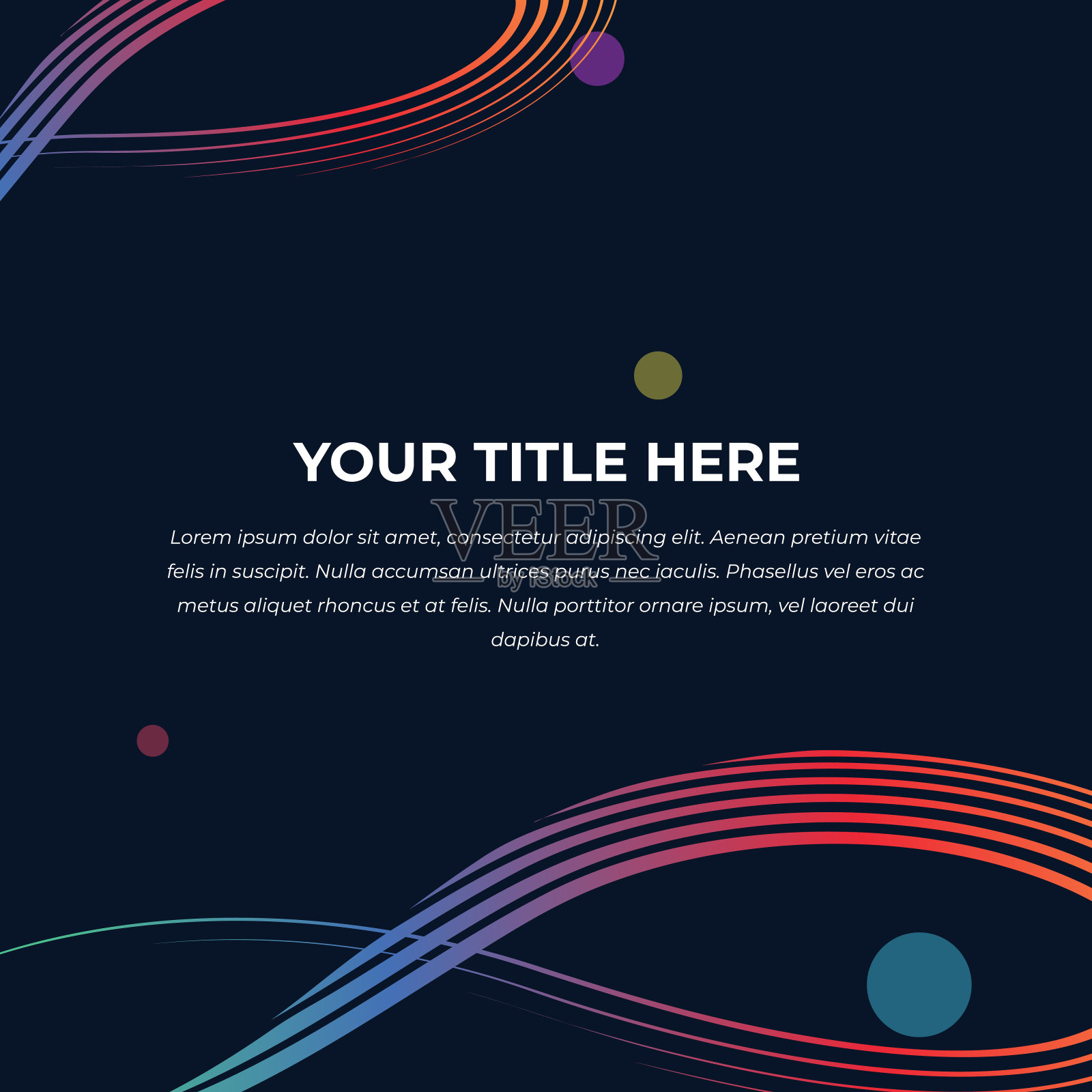 动态抽象鲜艳的波浪彩色背景插画图片素材