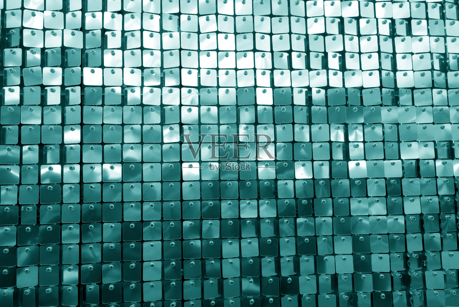 闪闪发光的背景在青色调。照片摄影图片