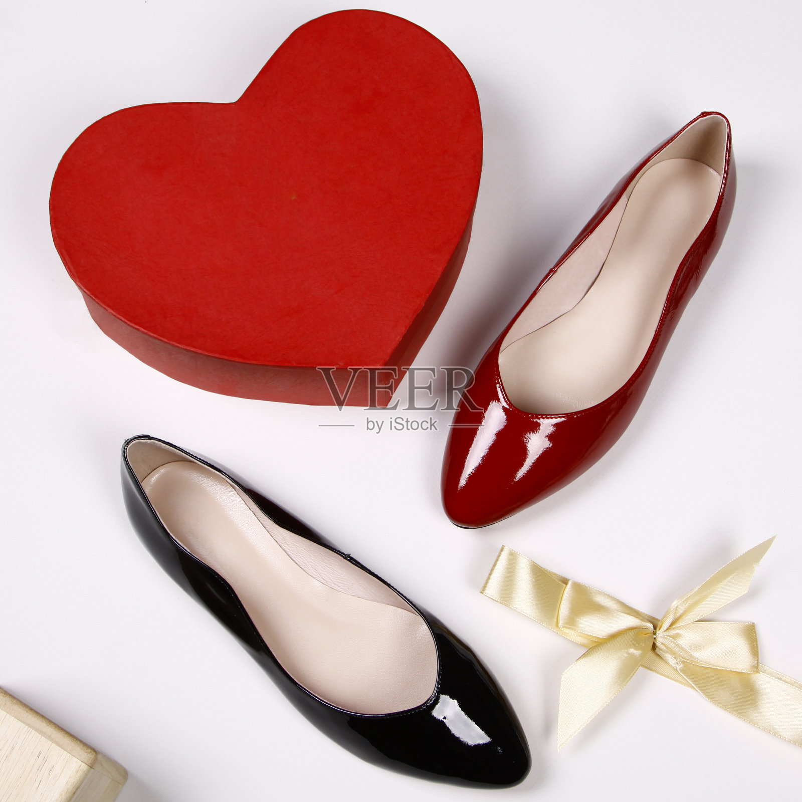 暖和天气穿的女式鞋照片摄影图片