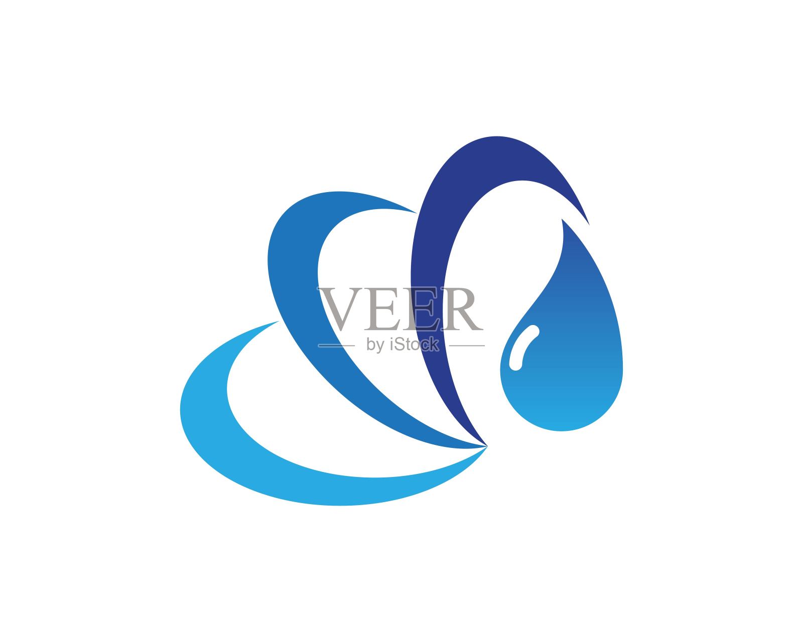 水花图标标志插画图片素材