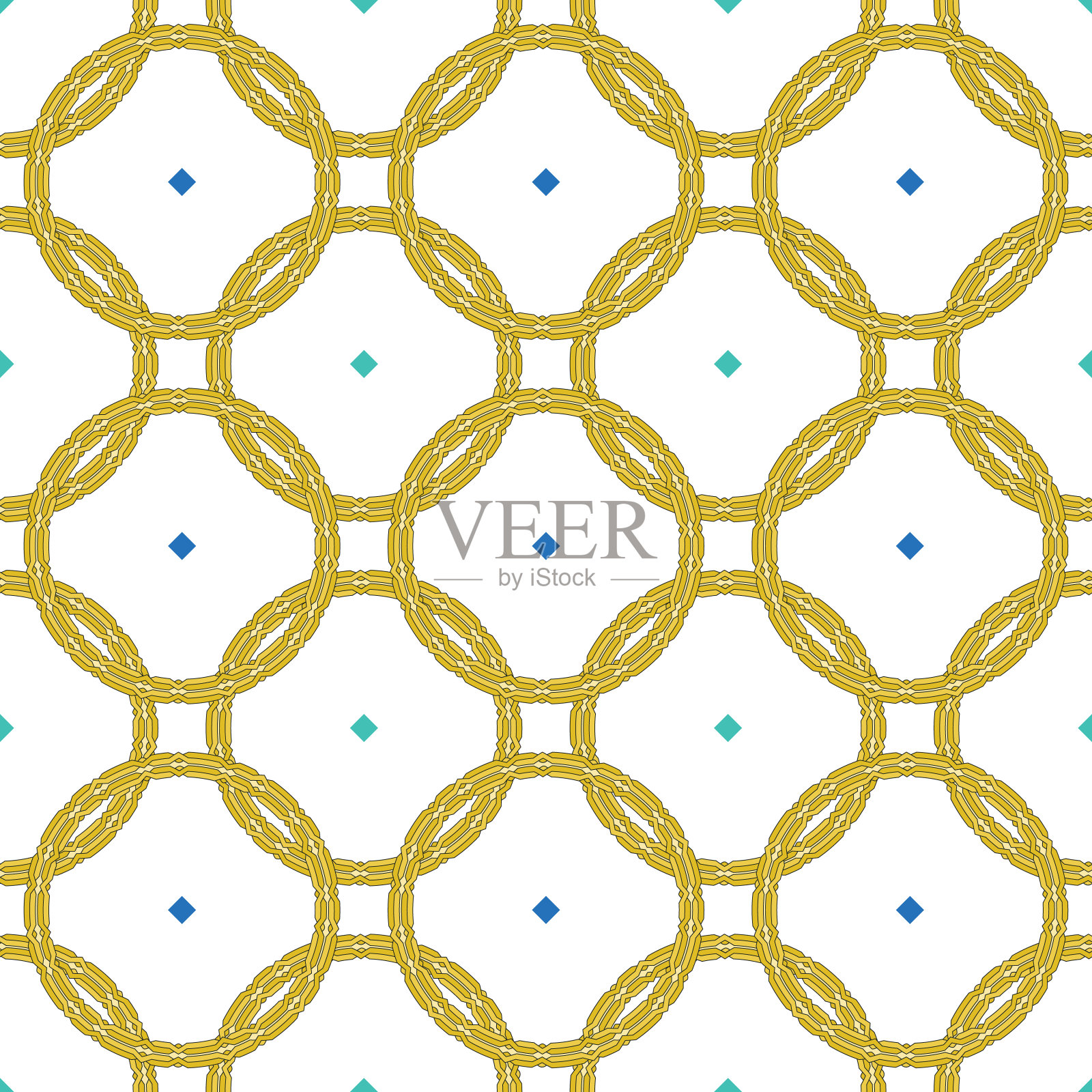 几何无缝重复图案。矢量插图。插画图片素材