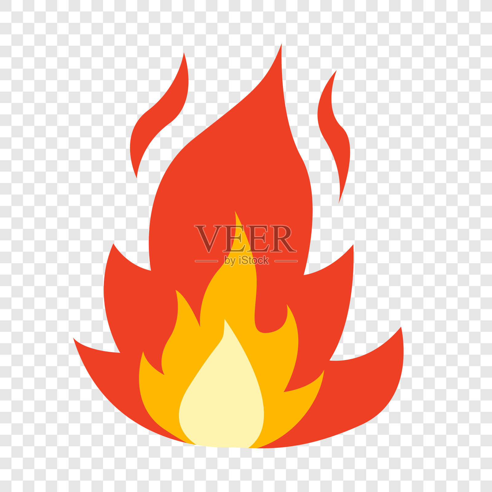 火焰-股票矢量图像设计元素图片