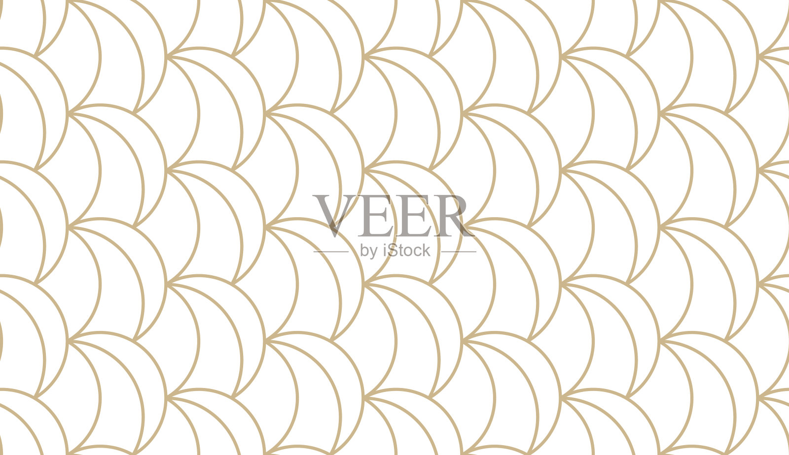 抽象简单的几何矢量无缝模式与黄金线纹理在白色的背景。浅色现代简约墙纸，明亮的瓷砖背景，单色图形元素插画图片素材
