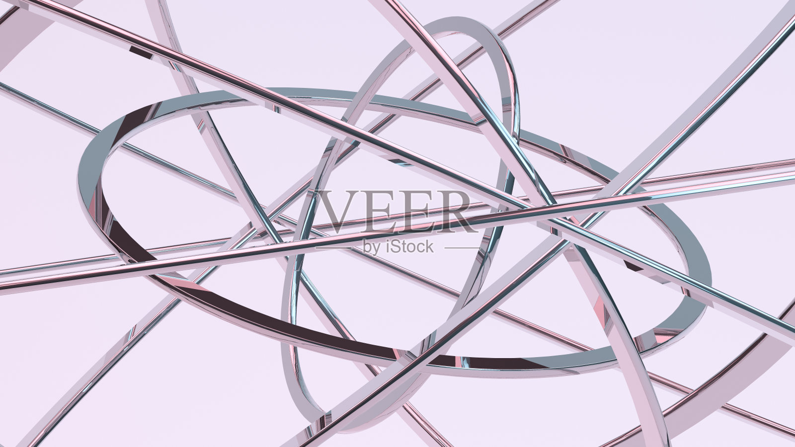 抽象的未来主义背景与金属环照片摄影图片