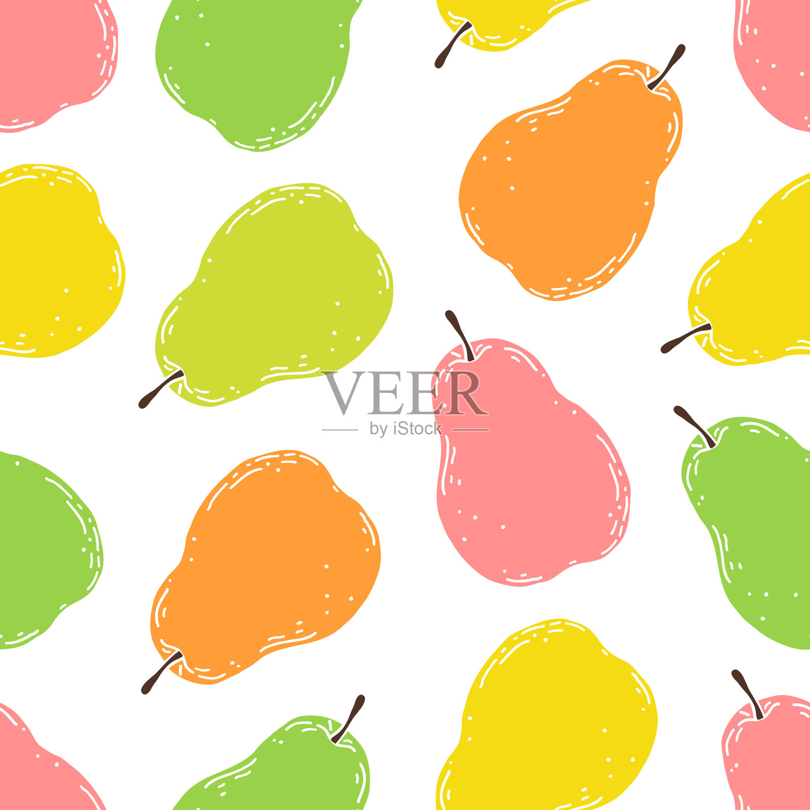 梨图案插画图片素材