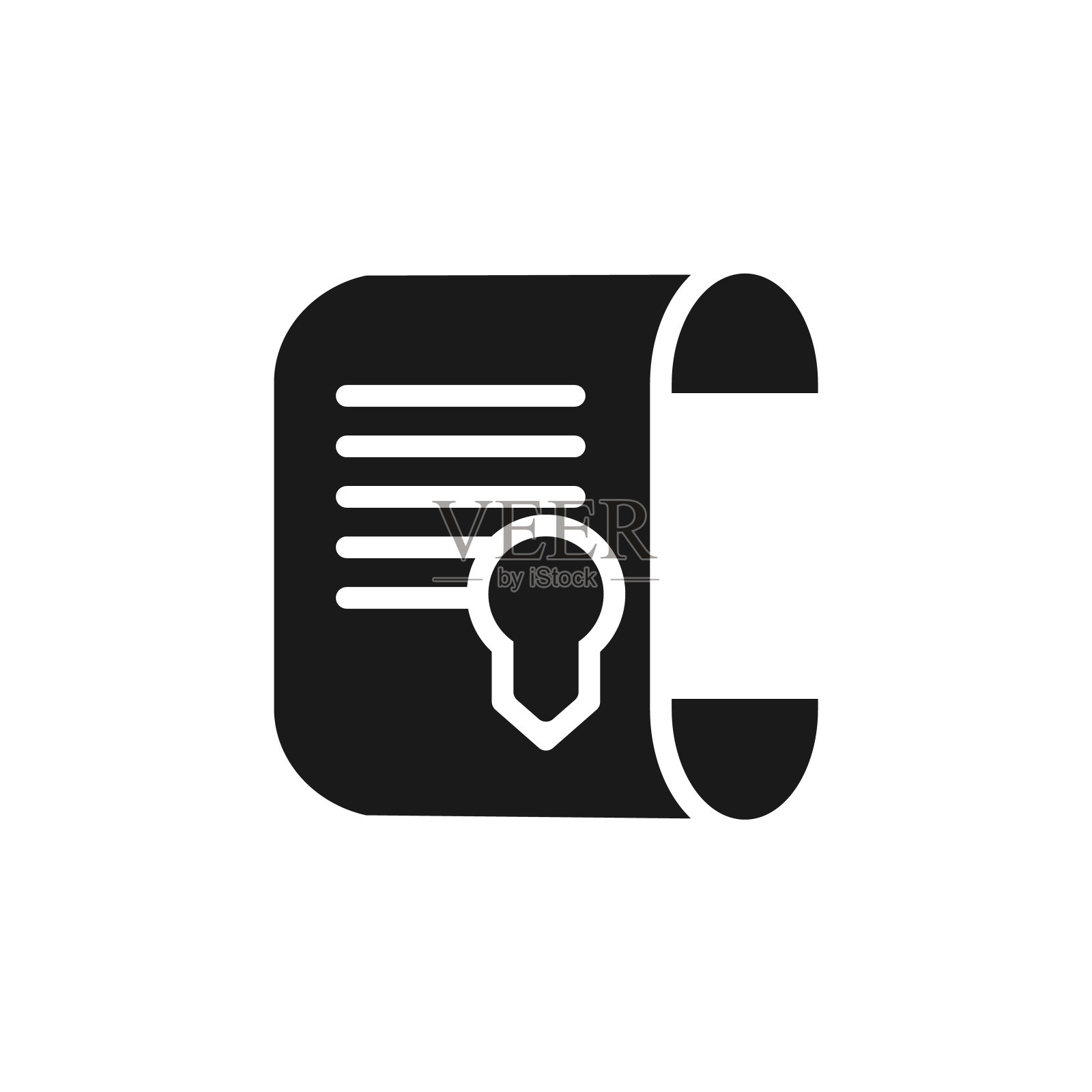 批量生产，证书图标-向量。简单的元素插图从UI概念。批量生产，证书图标-向量。信息图概念矢量插图。图标素材