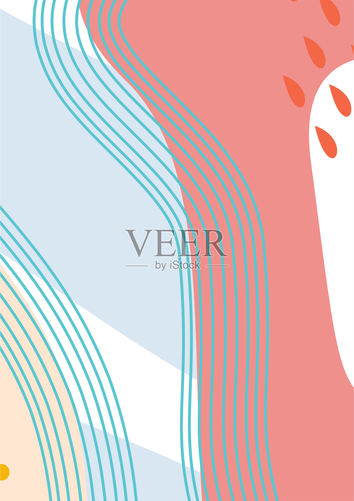 彩色简单抽象数字艺术/绘画/背景/插图插画图片素材