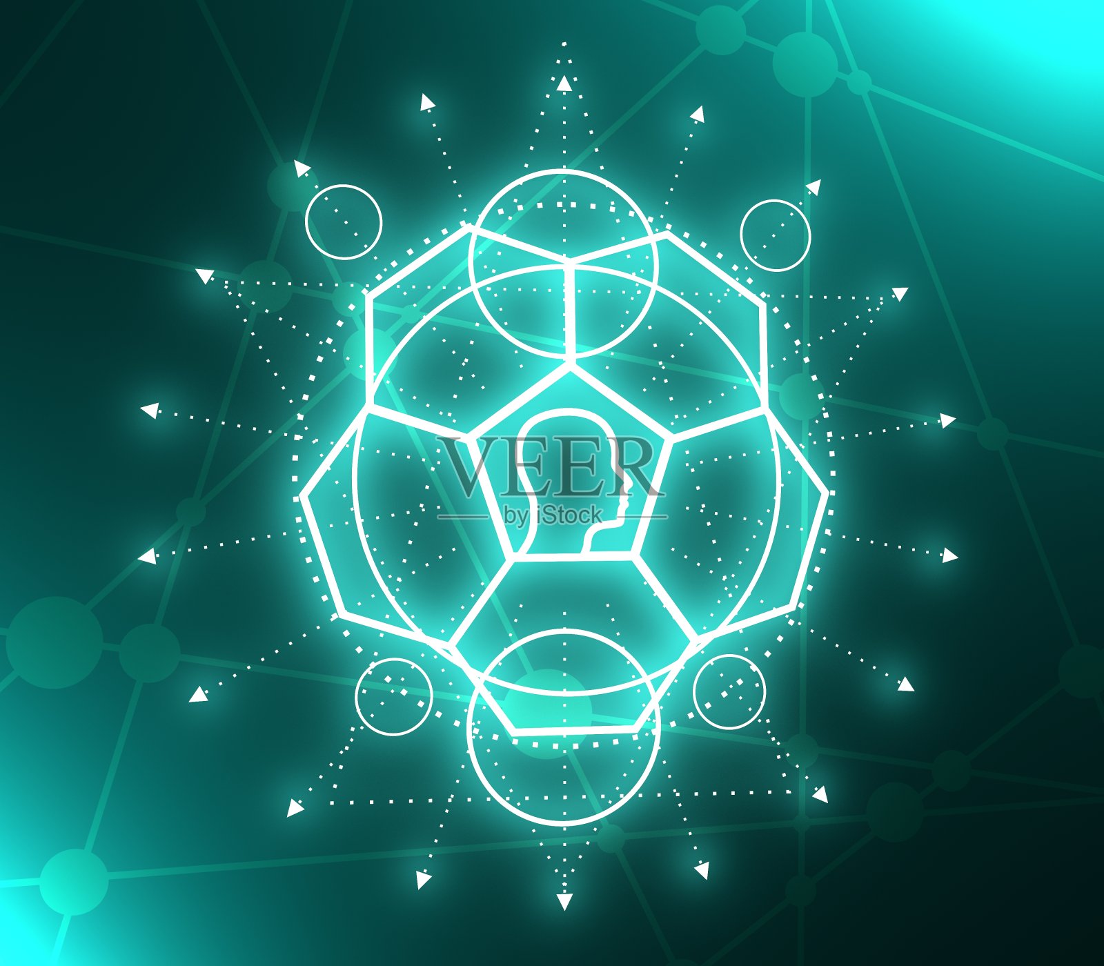 神秘的神秘象征。照片摄影图片