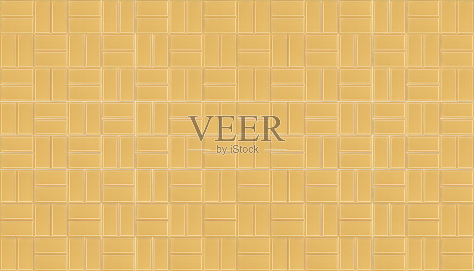 黄色陶瓷马赛克瓷砖纹理背景。黄色的地铁瓷砖。水平长图片。照片摄影图片