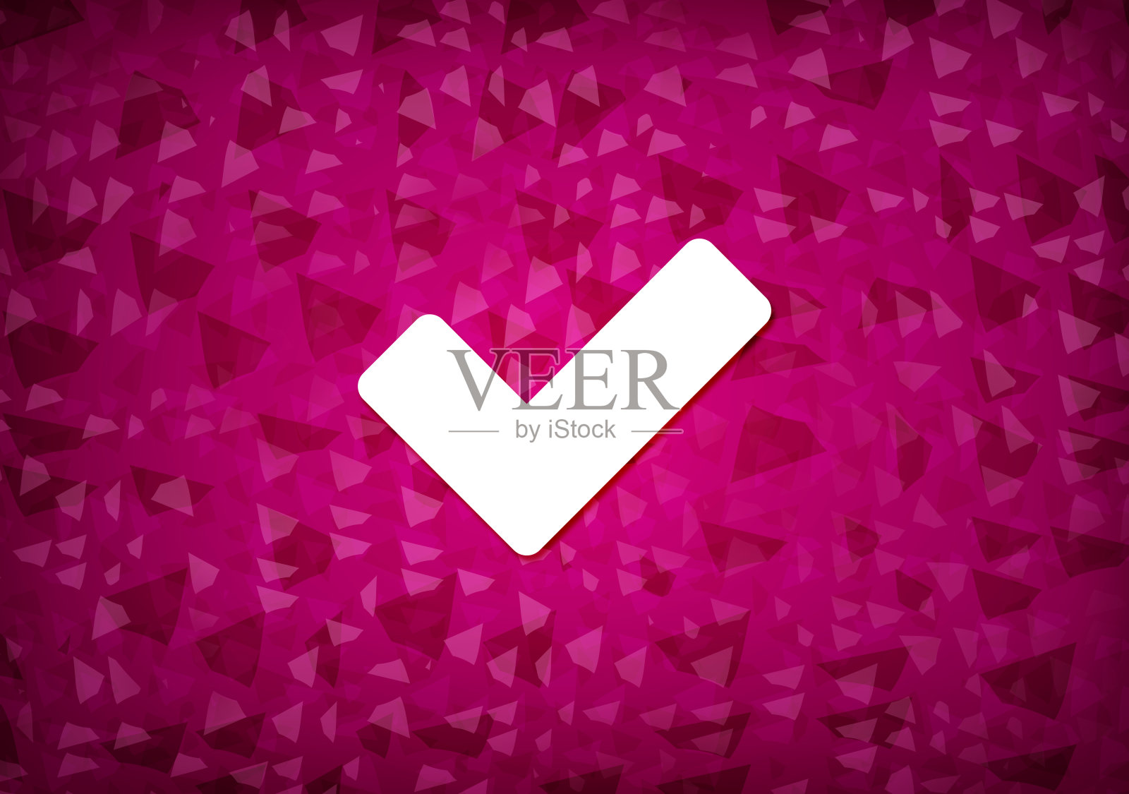 验证图标粉色背景插画图片素材