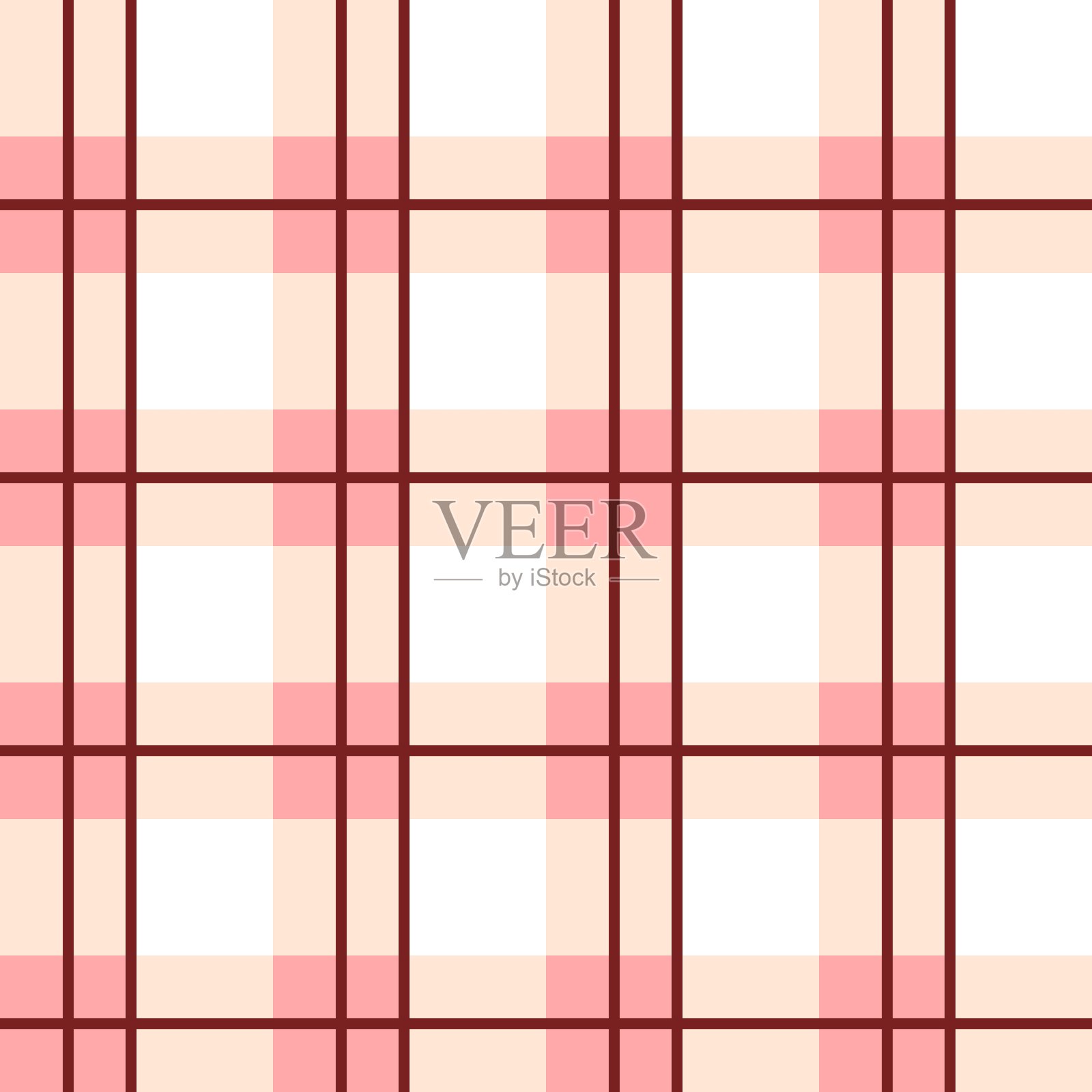 粉色格子无缝图案向量插画图片素材