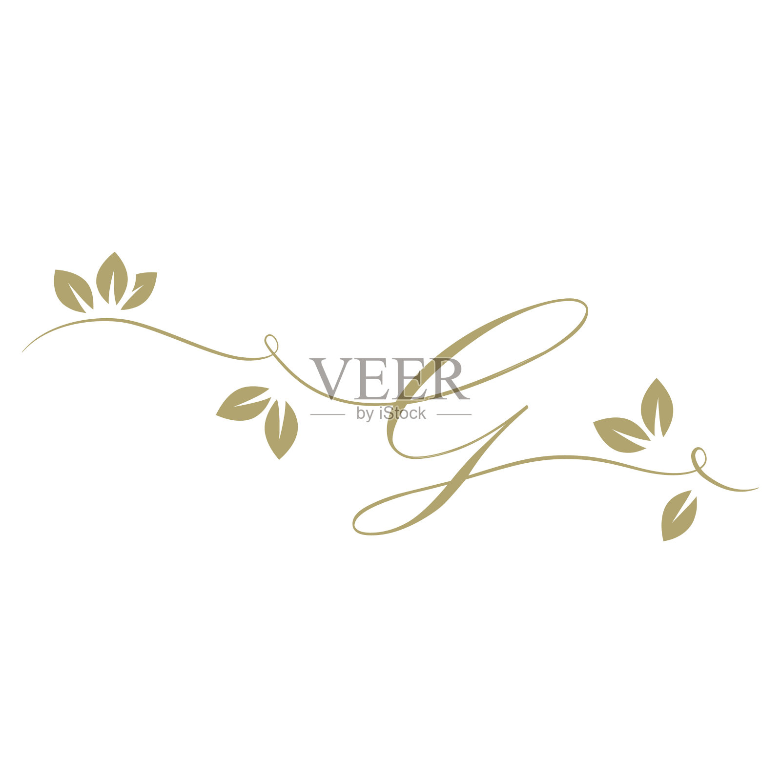 金叶子信设计元素图片