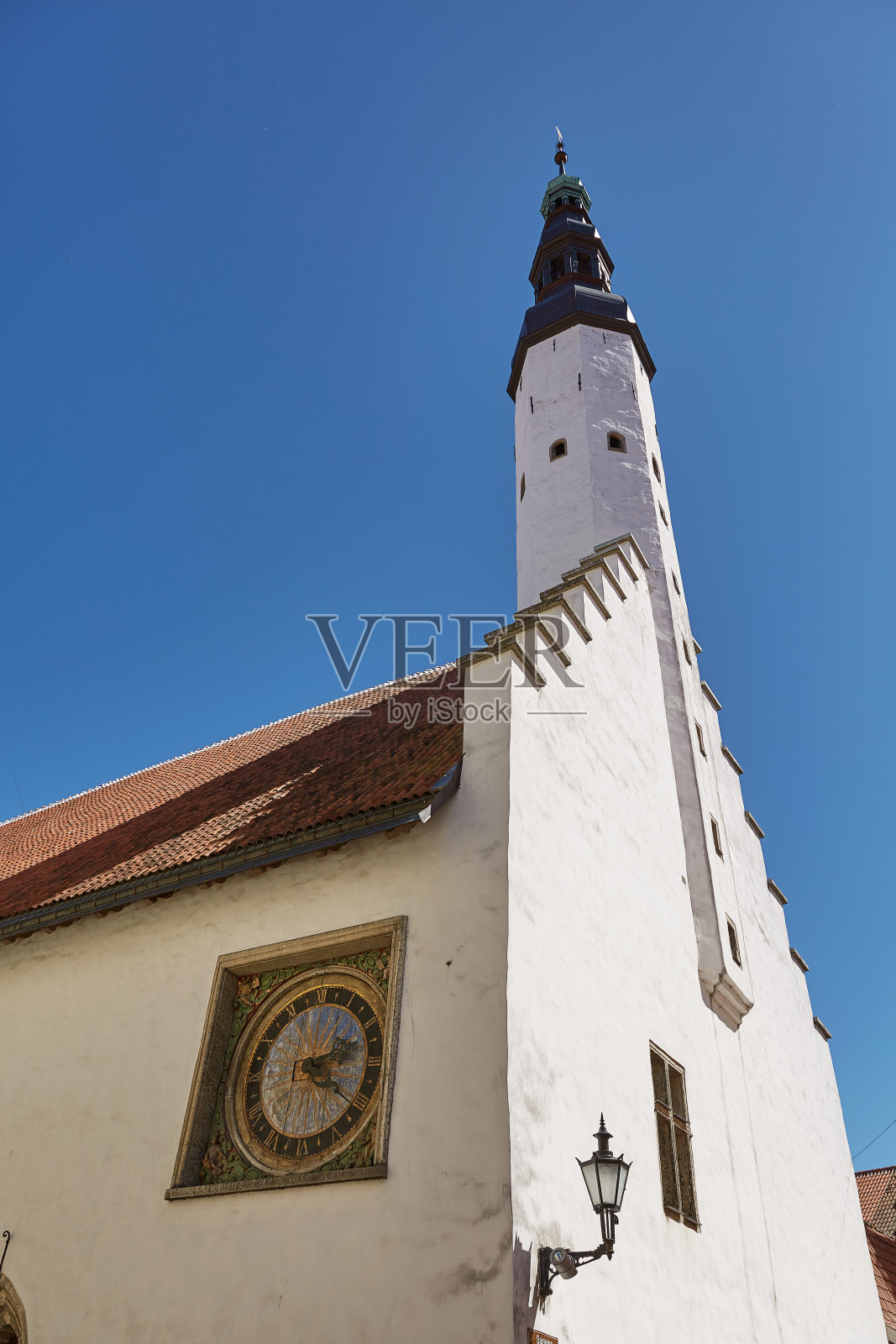 爱沙尼亚塔林老城区的市中心建筑照片摄影图片