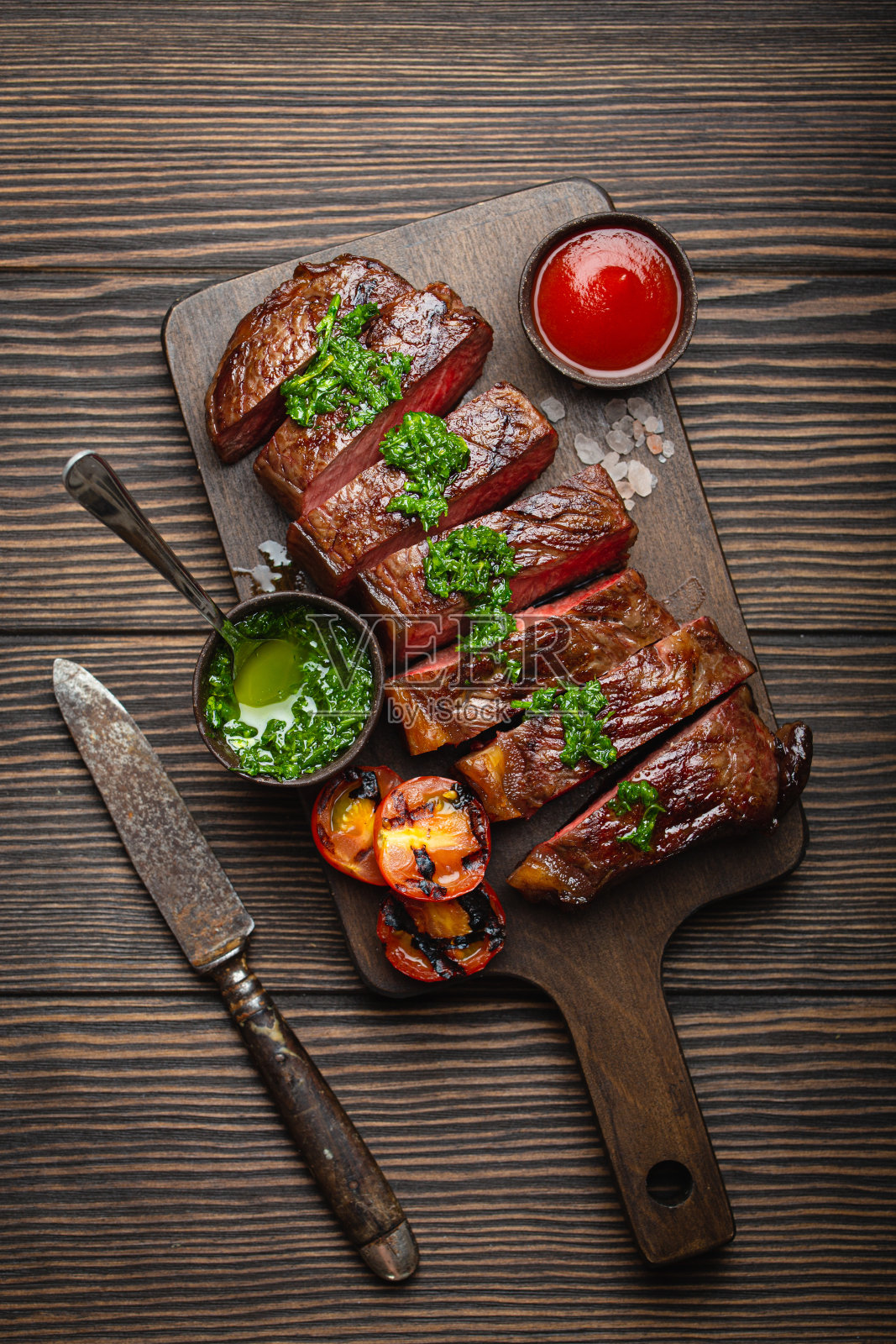 烤大理石牛排照片摄影图片