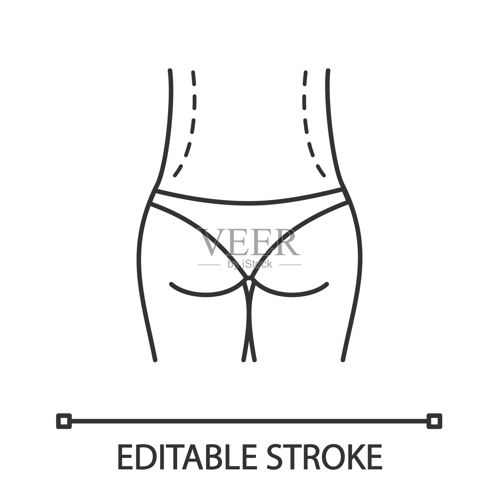 腰部矫正手术图标插画图片素材