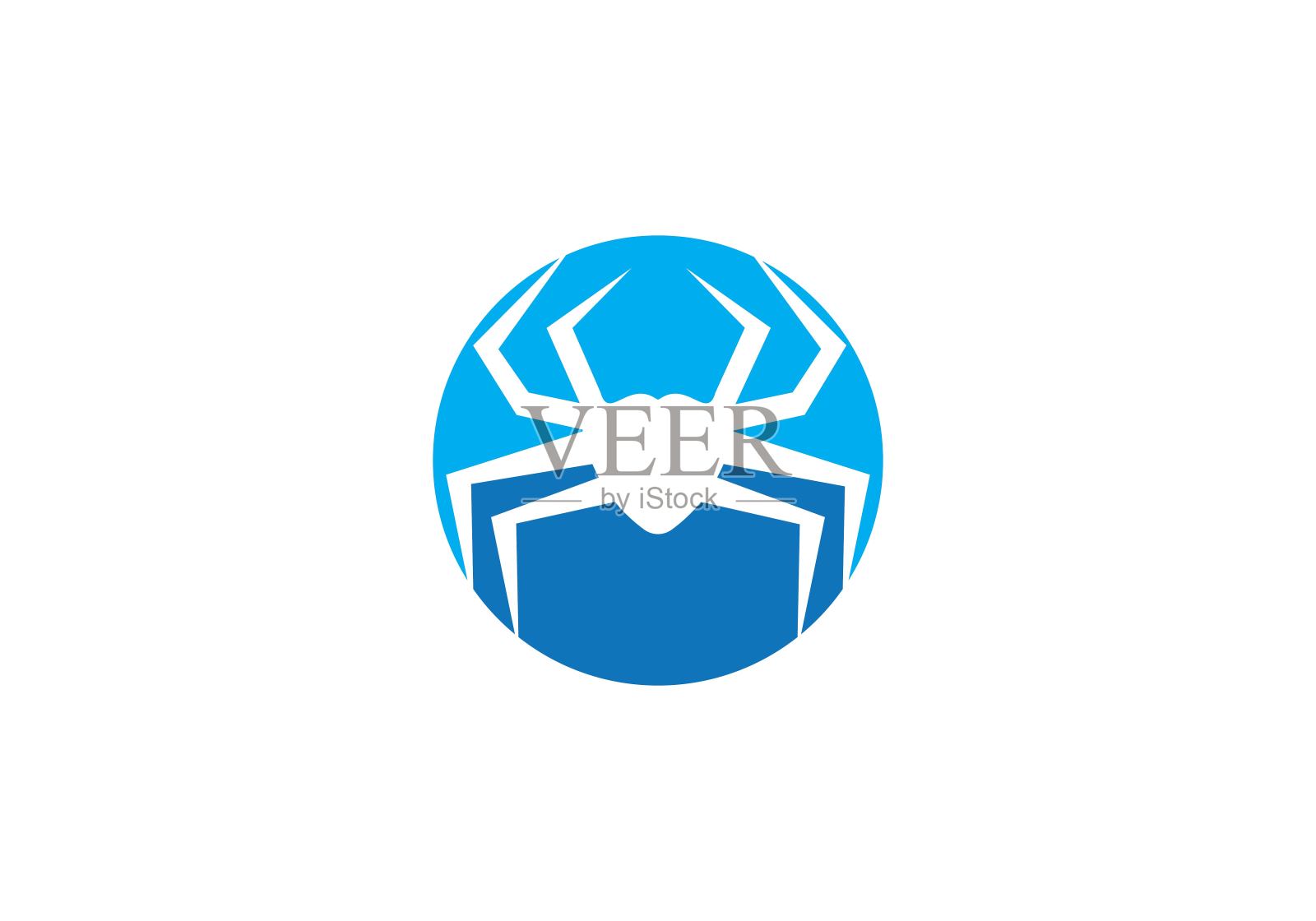 蜘蛛模板插画图片素材