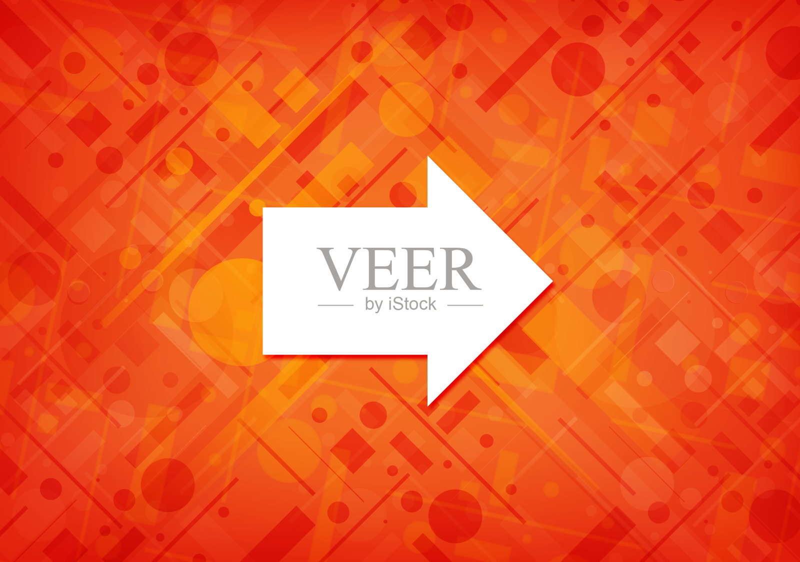 下一个箭头图标橙色背景设计元素图片