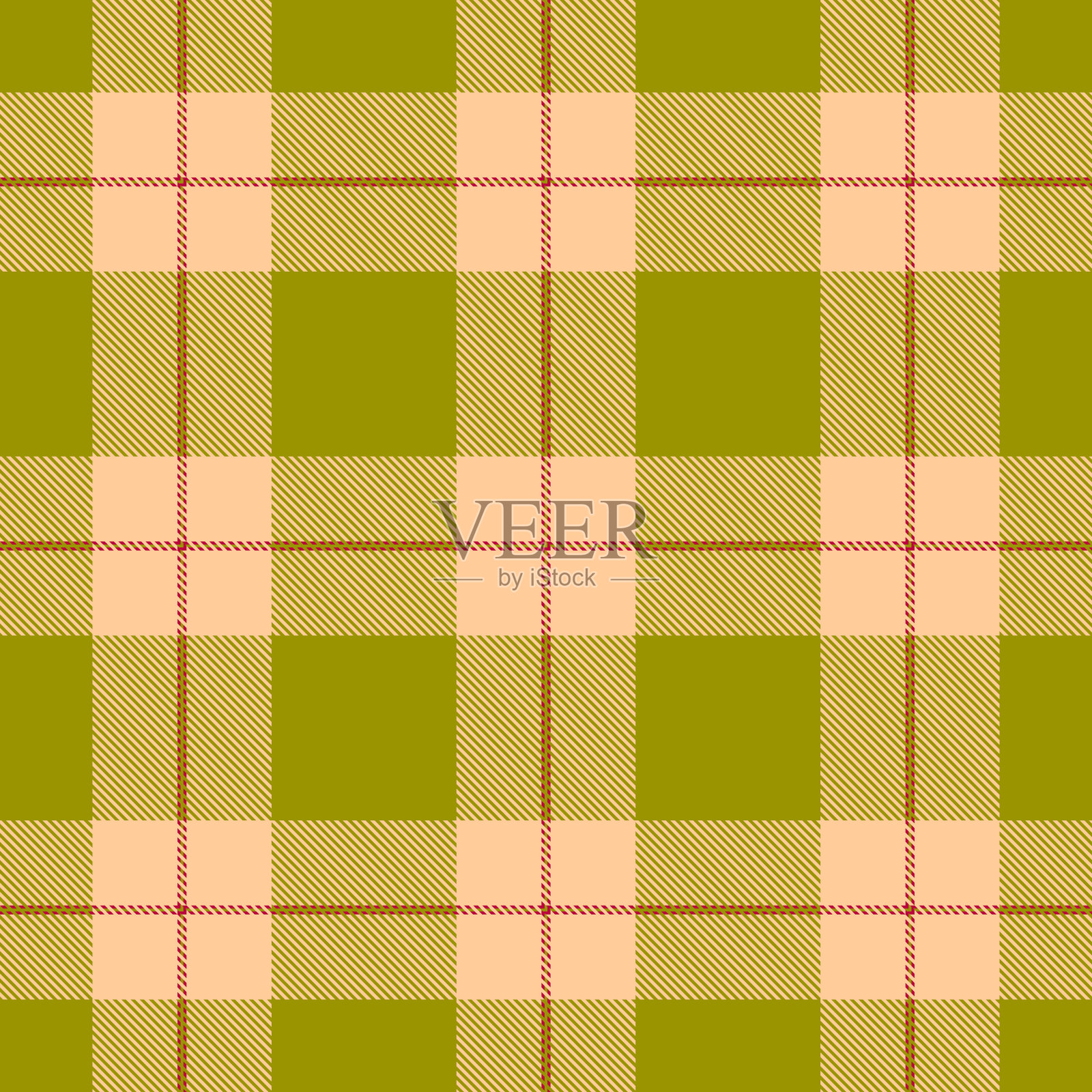 格子花呢苏格兰无缝图案插画图片素材