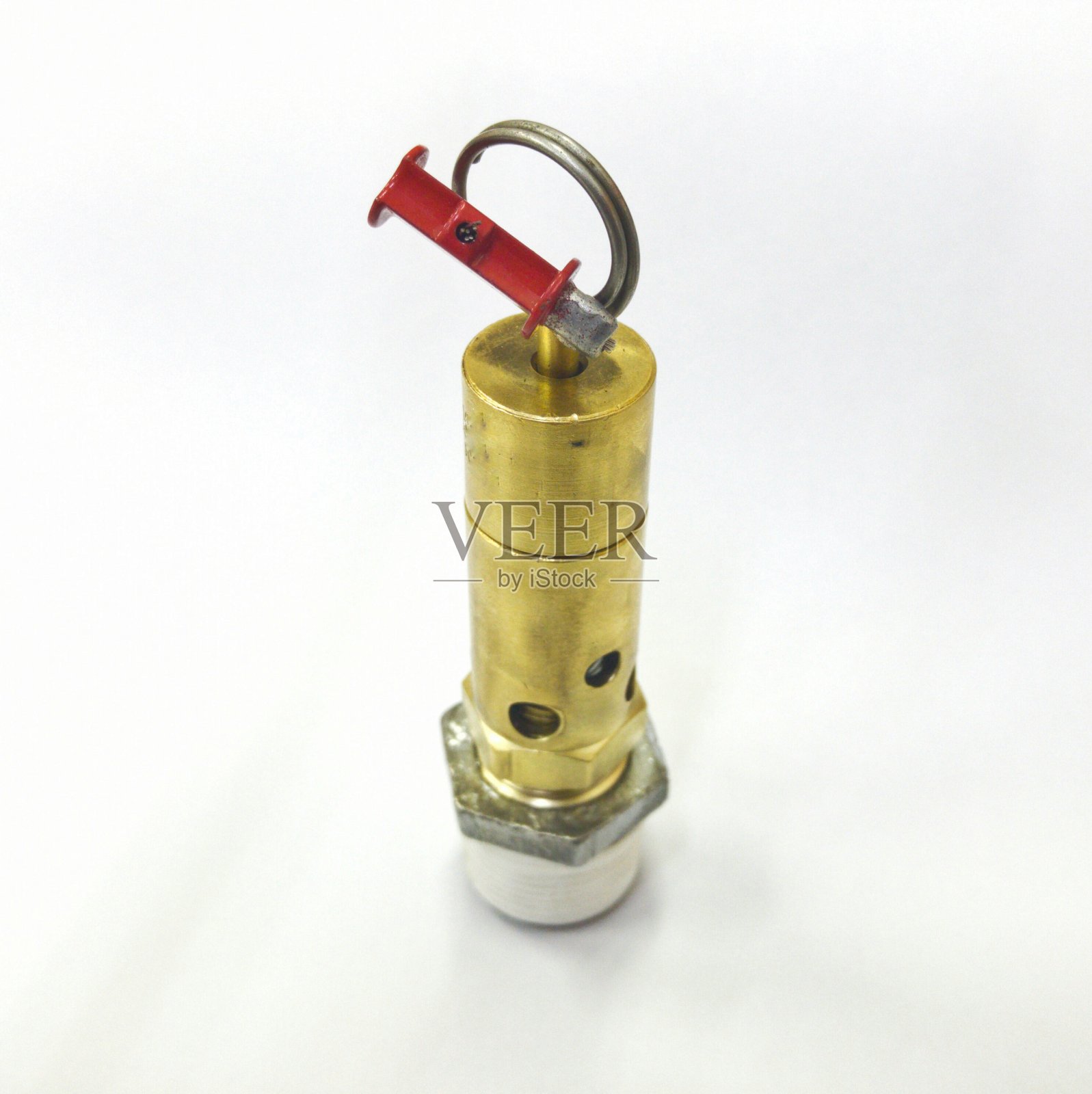 安全阀在白色背景psv上照片摄影图片