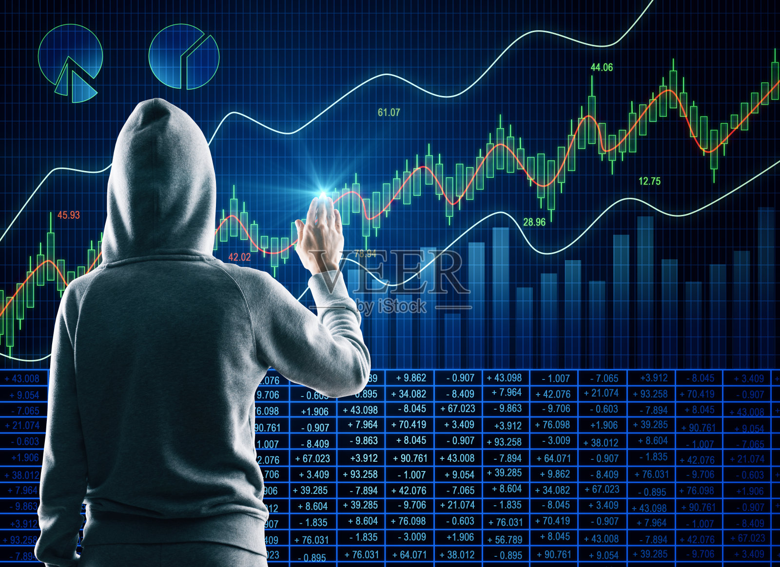 犯罪和金融数据概念照片摄影图片