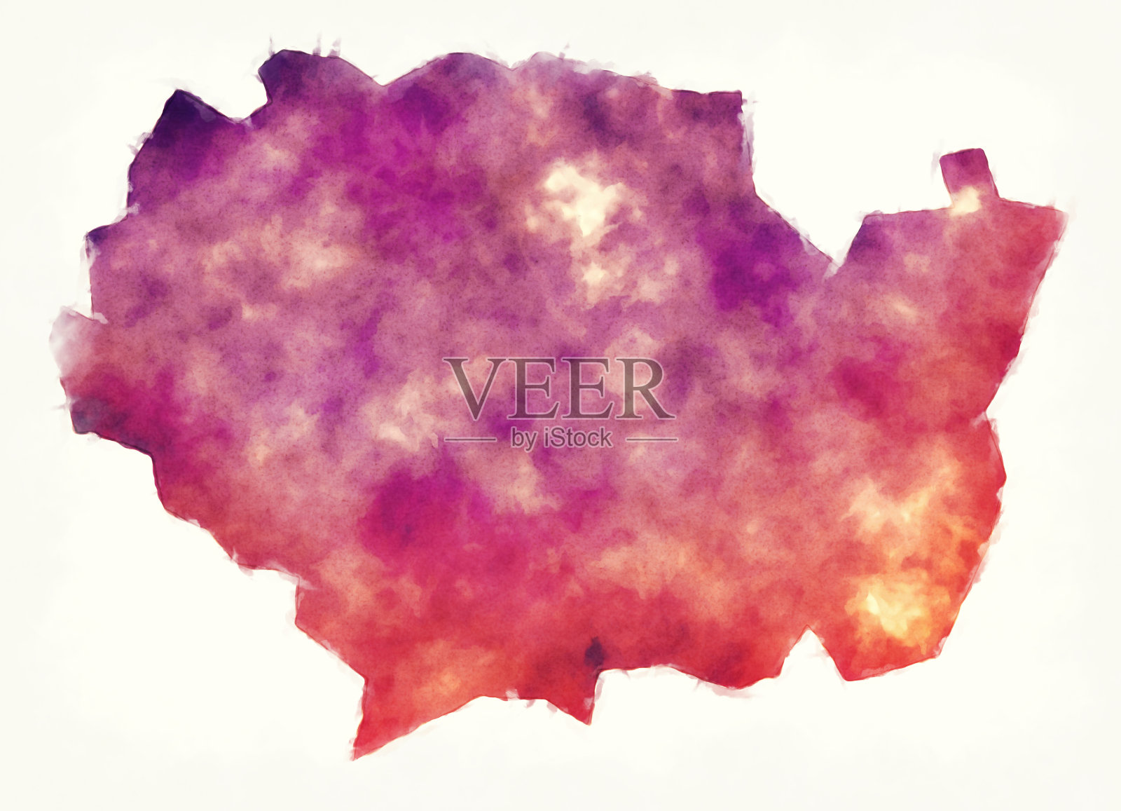 桑切斯·拉米雷斯省多米尼加共和国水彩图插画图片素材