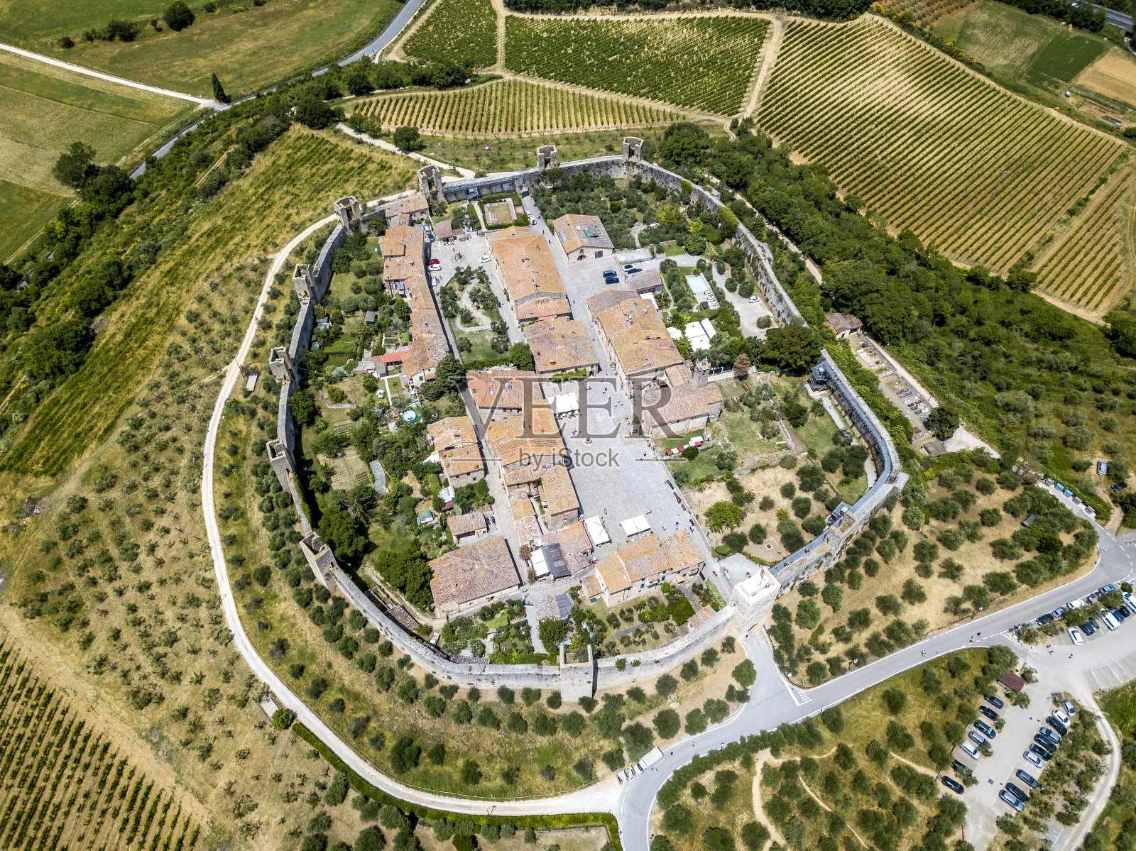 Monteriggioni小镇照片摄影图片