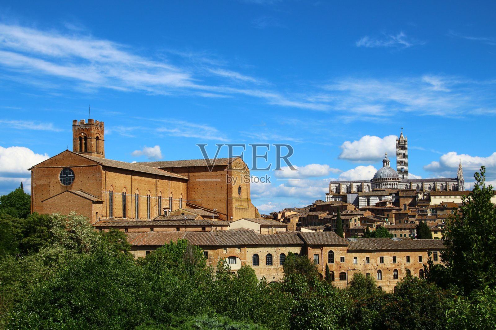 锡耶纳的看法照片摄影图片