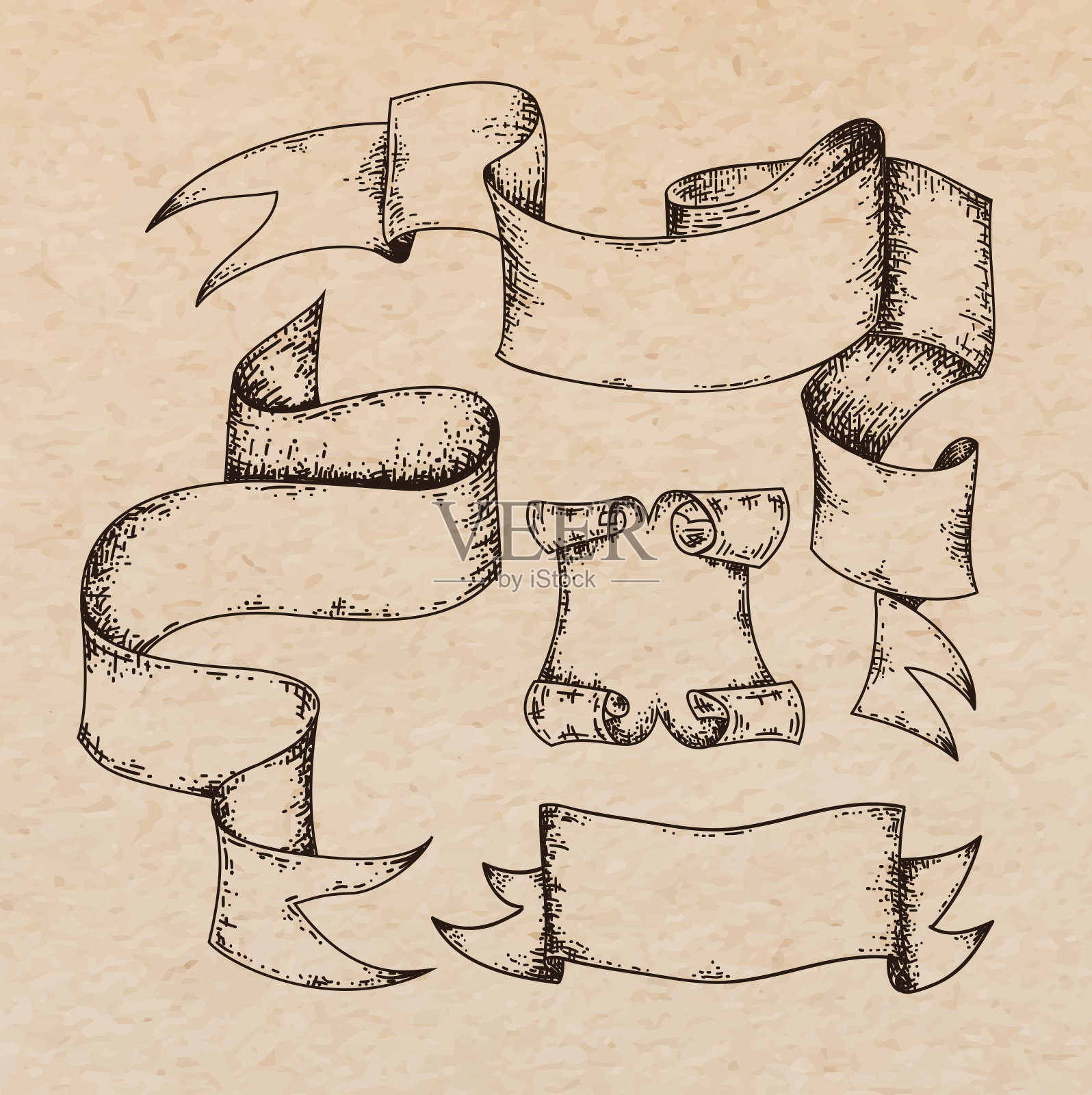 羊皮纸banner插画图片素材